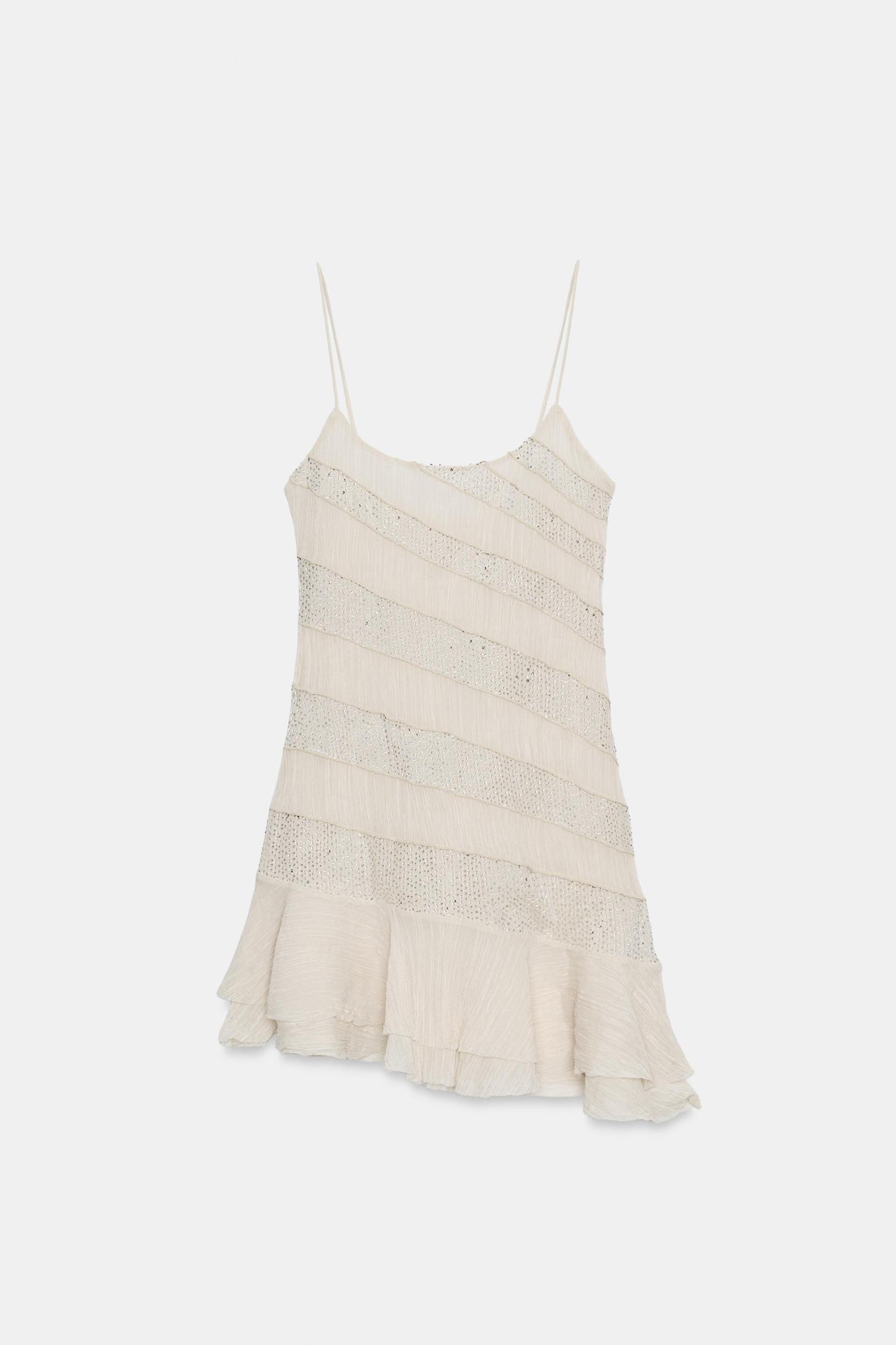BEADED SLIP DRESS Product Image