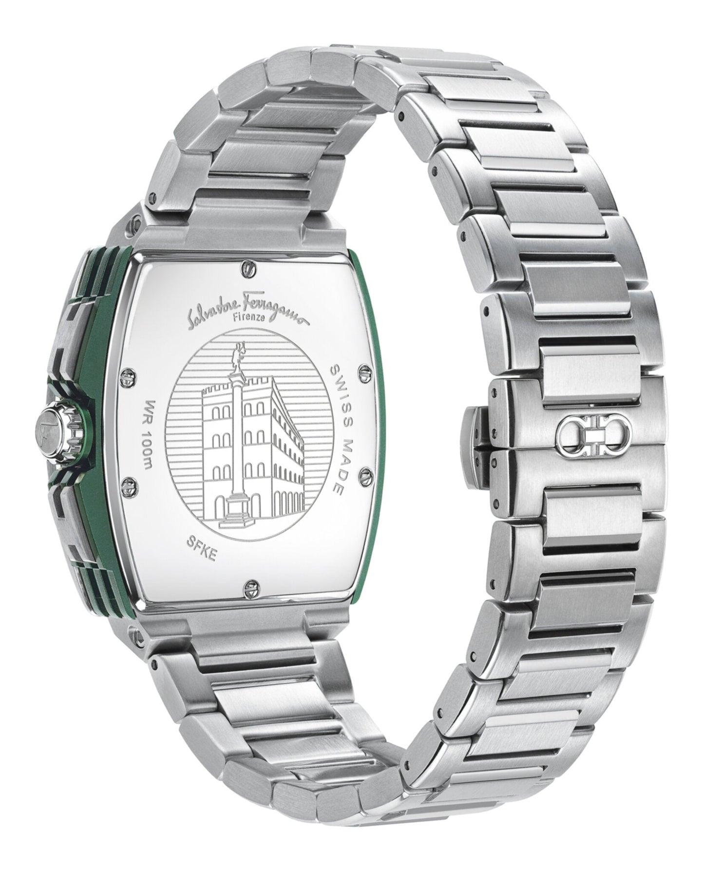 Ferragamo F-80 Tonneau Chrono Bracelet Watch Product Image