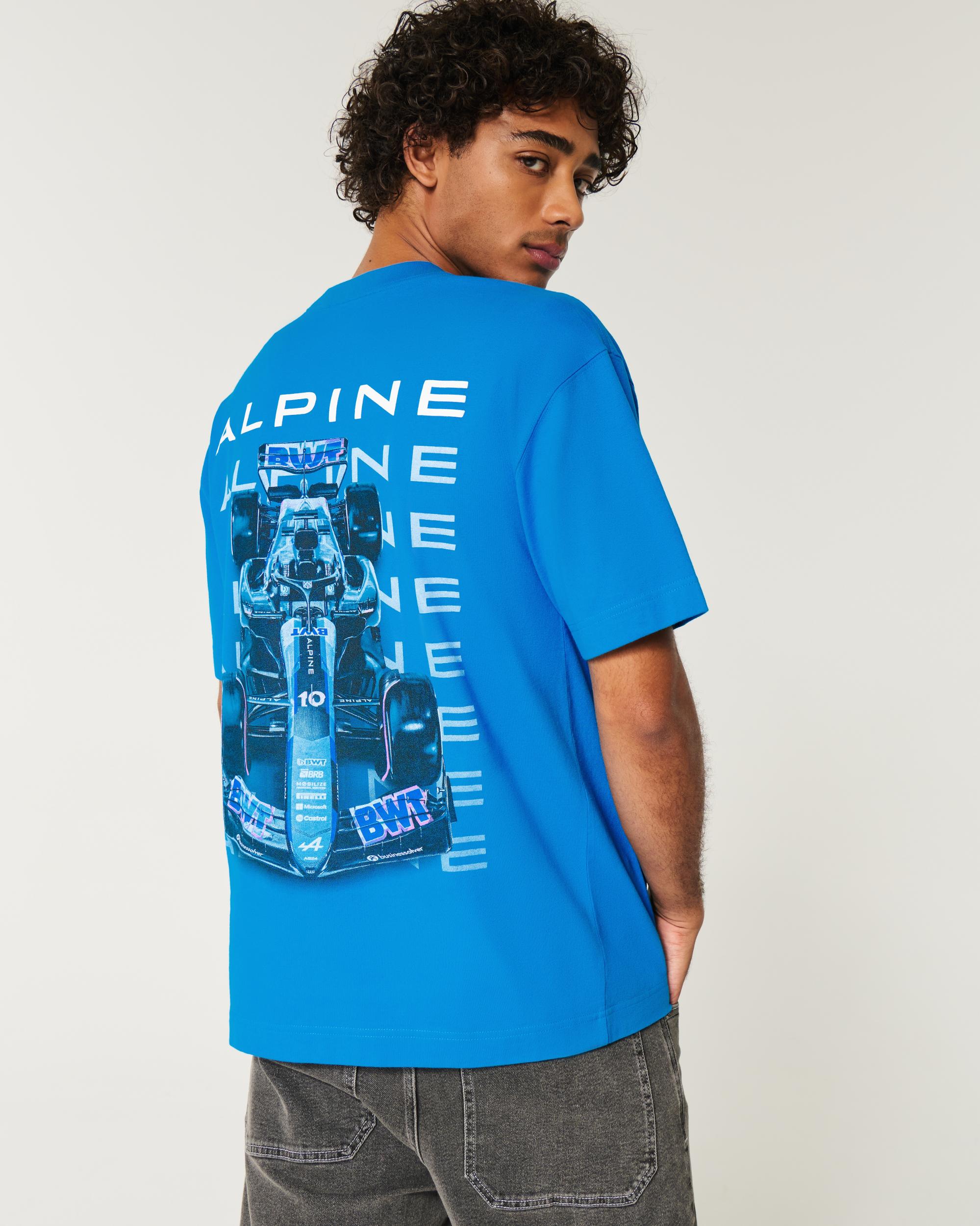 Boxy Heavyweight BWT Alpine F1 Team Graphic Tee Product Image