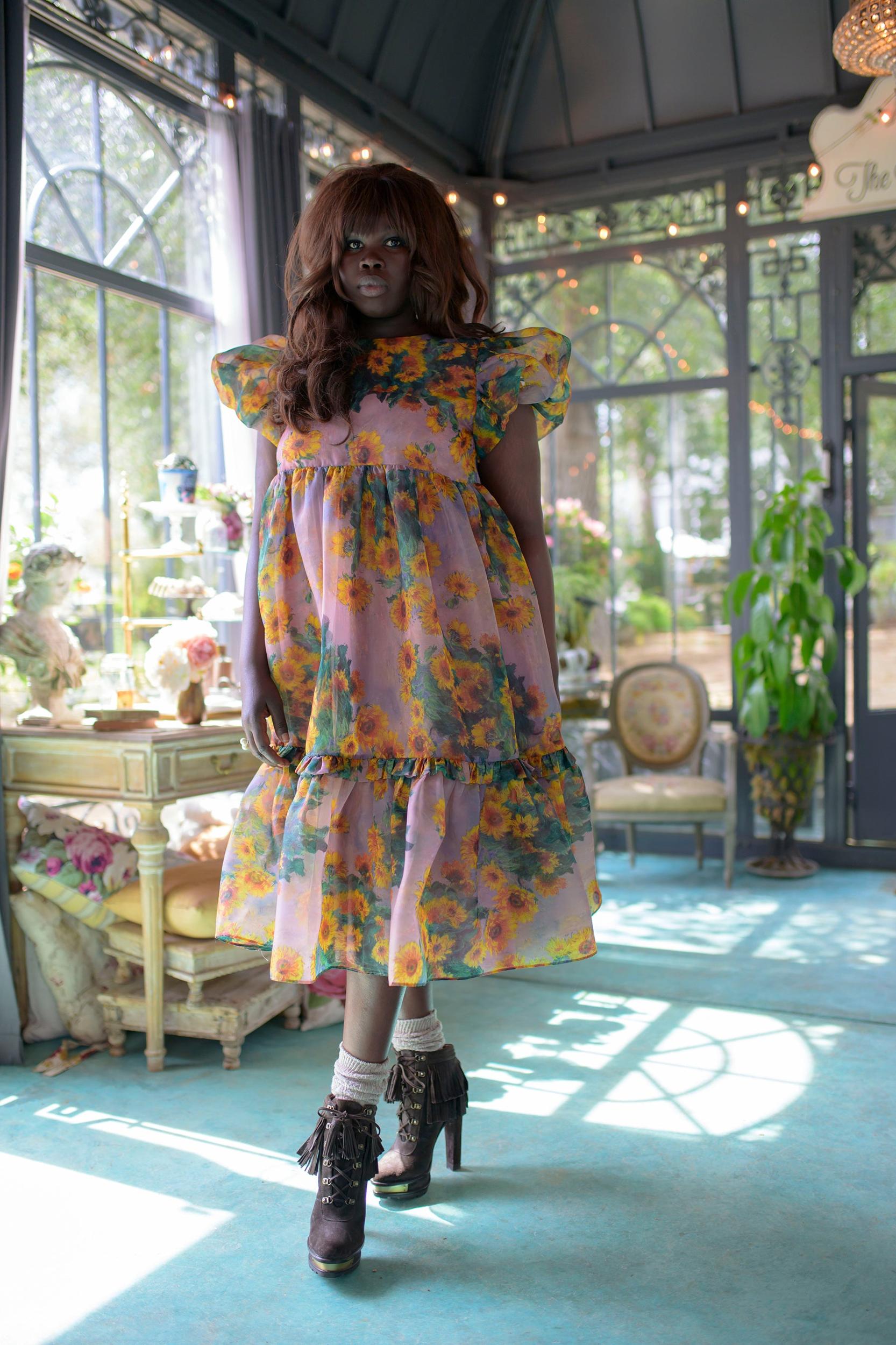 The Monet Sunflowers Dreamgirl Dress Product Image