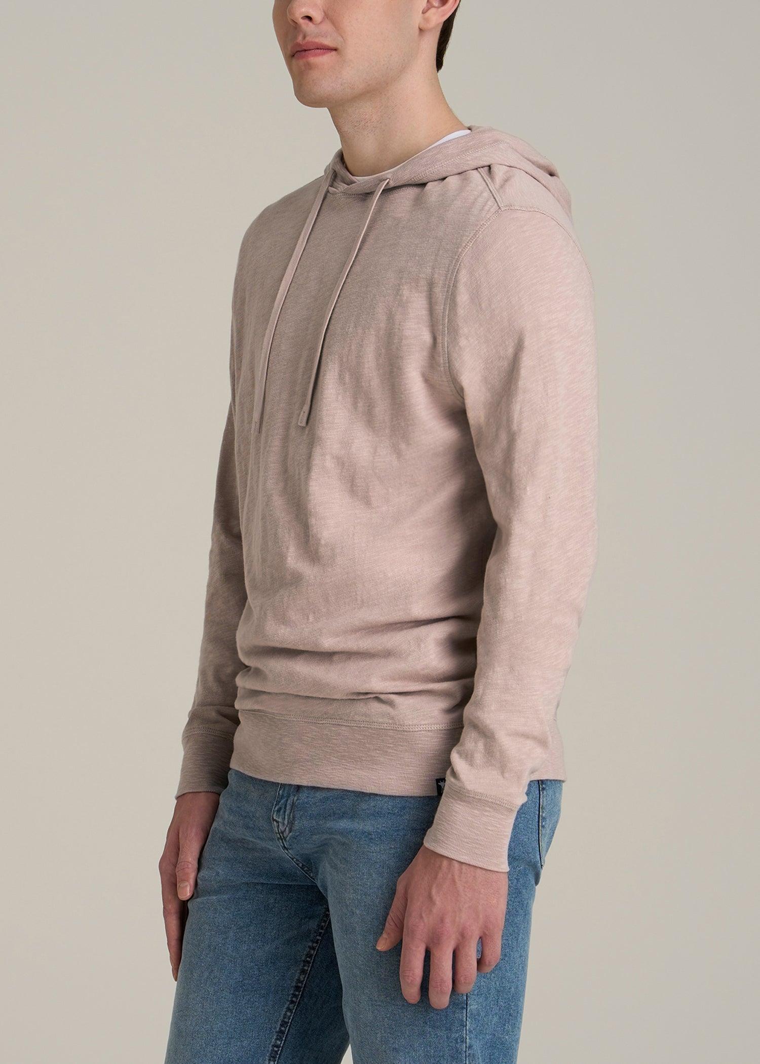 Sunwashed Slub Pullover Men's Tall Hoodie in Desert Rose Male Product Image