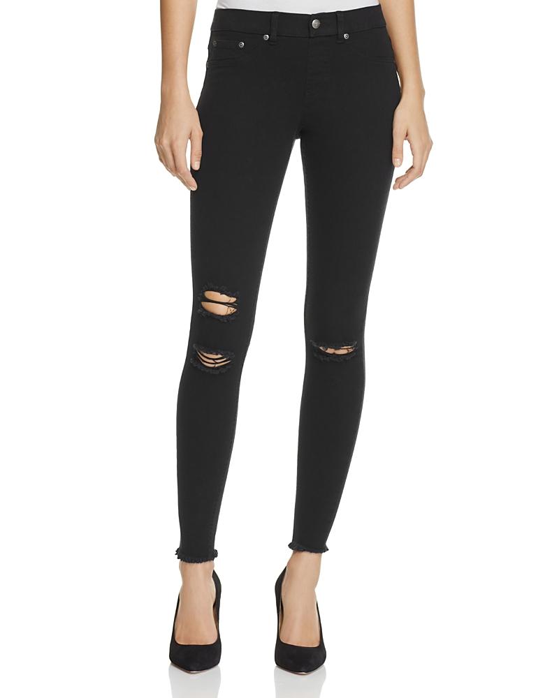 Hue Ripped Knee Denim Leggings Product Image