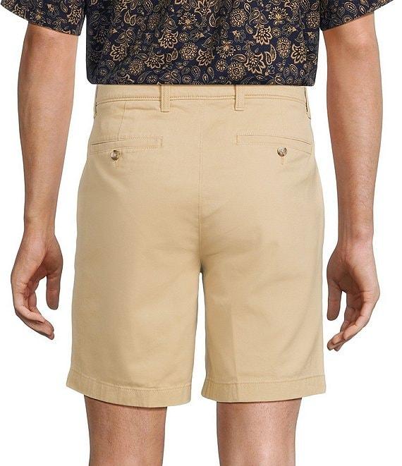 Roundtree & Yorke The Cloud Collection 8#double; Flat-Front Tech Pocket Washed Chino Shorts Product Image