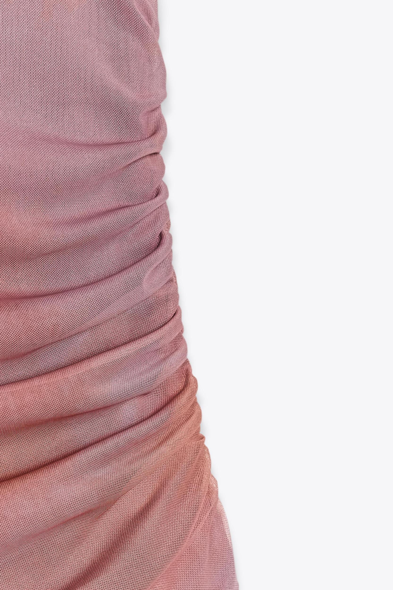 RUCHED TULLE DRESS Product Image