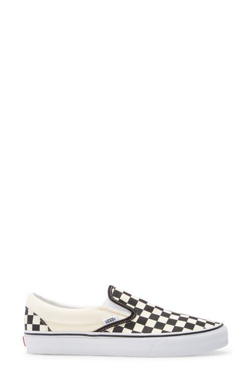 Vans Slip-On Checkerboard Skate Shoe White Product Image