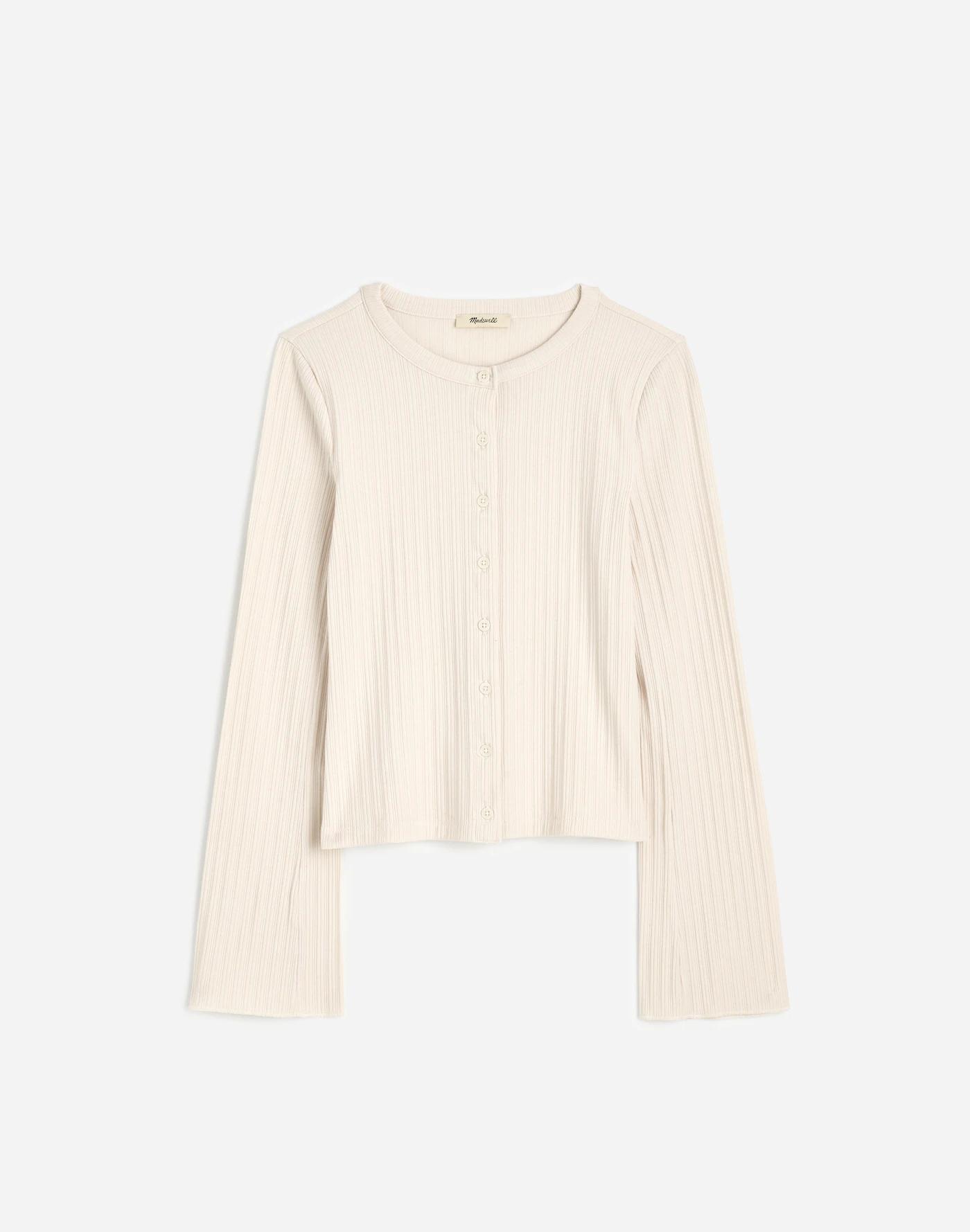 Flared-Sleeve Cardigan Product Image
