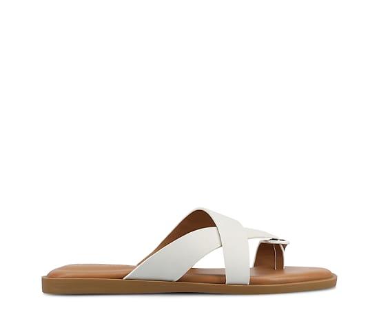 Journee Women's Prizzie Multi Strap Toe Ring Flat Sandals,  Product Image