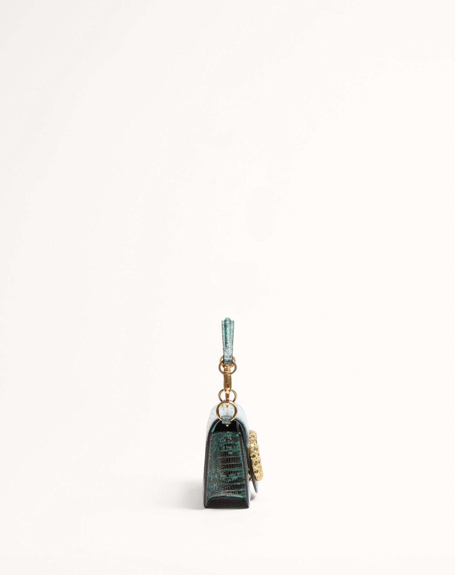 Valentino Garavani Locò Small Shoulder Bag In Tejus With Jewel Logo Product Image