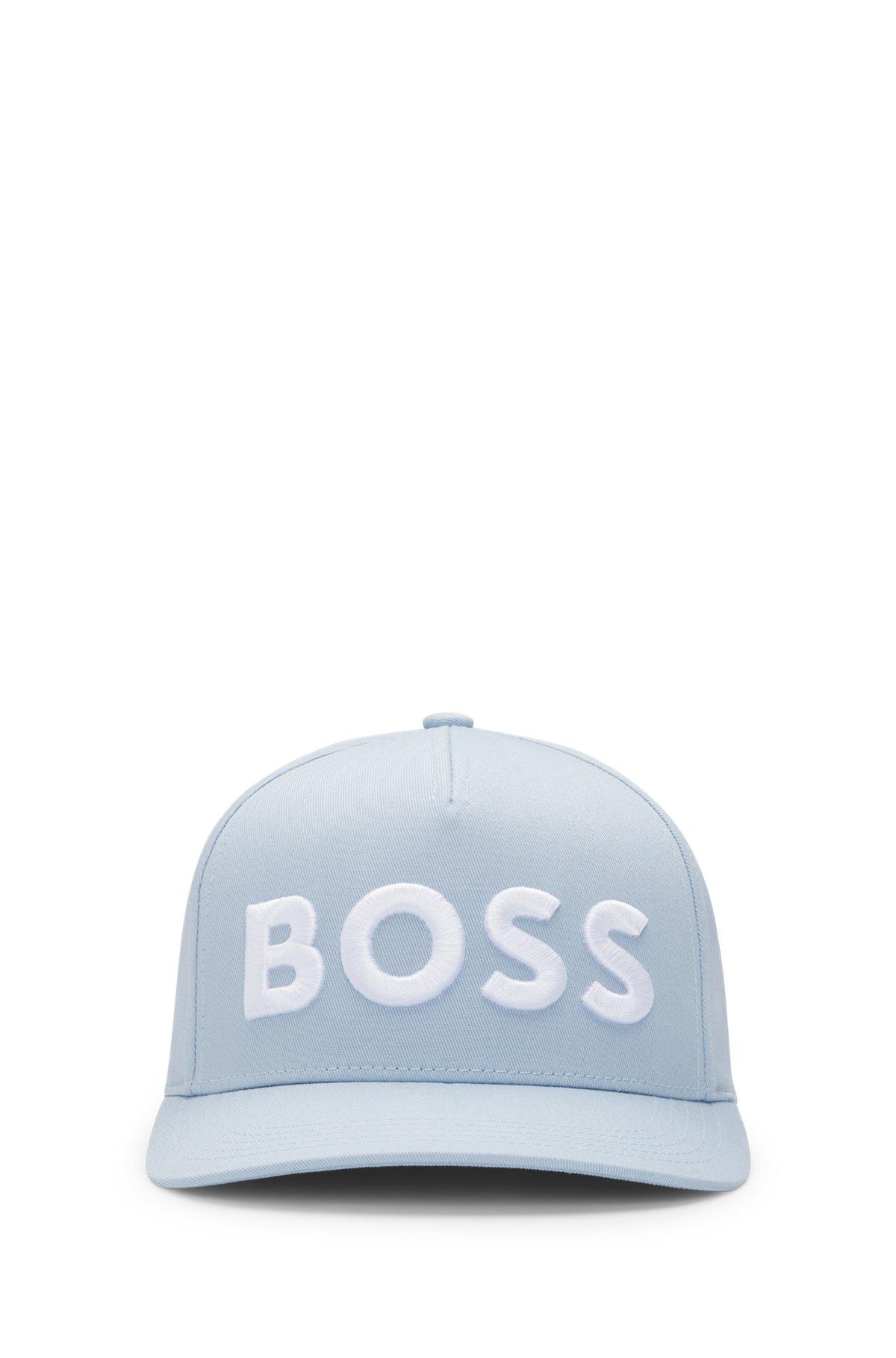 BOSS - Cotton-twill cap with embroidered logo - Light Blue Product Image