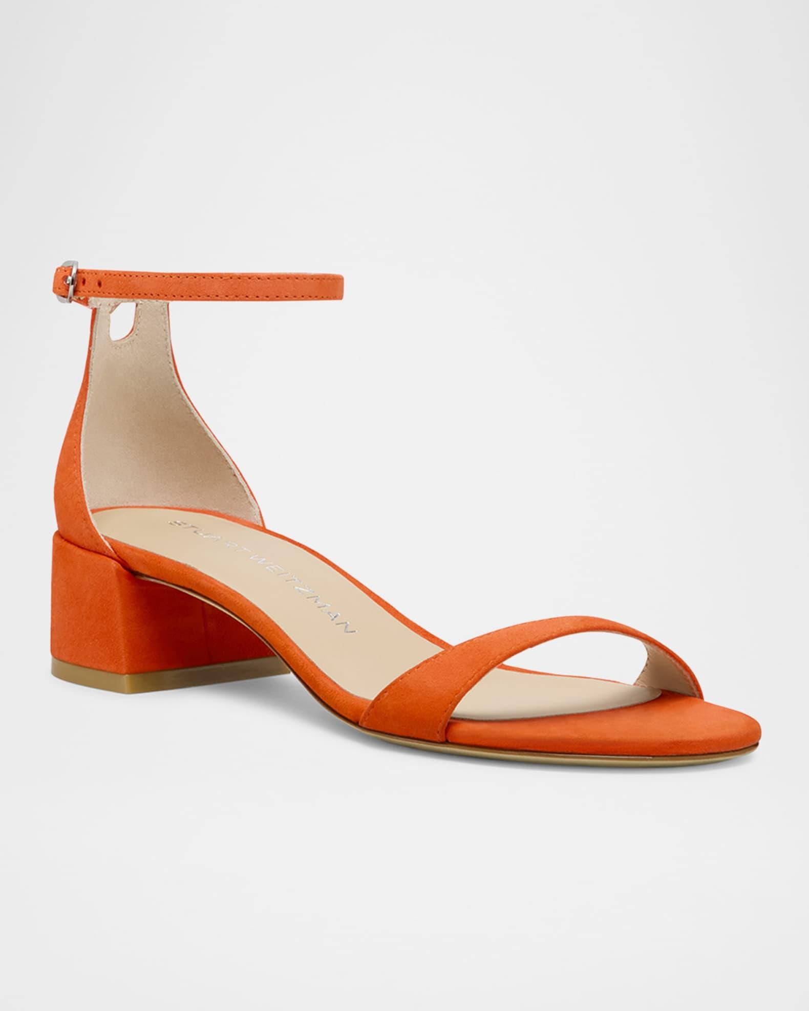 Nudist Suede Ankle-Strap Sandals Product Image