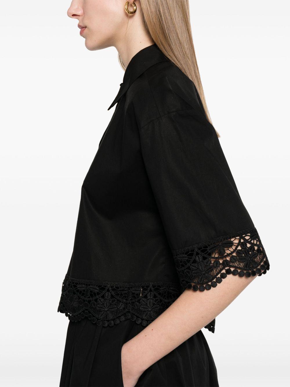 lace-trim shirt Product Image