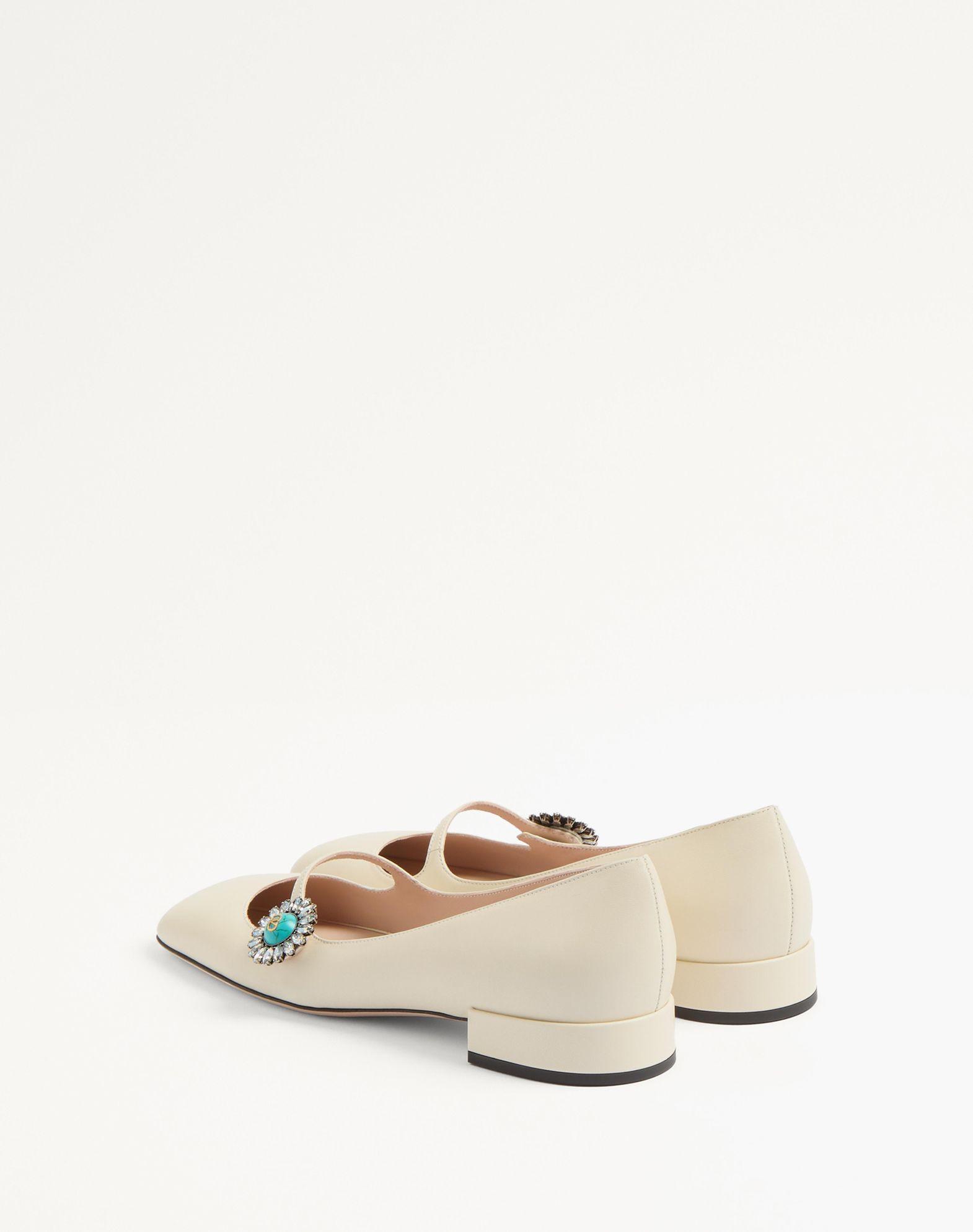 Mary-Jane Preshoes Ballerina In Kidskin With Jewel Button 20Mm Product Image