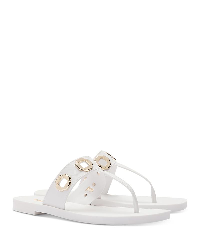 Larroude Womens Milan Grommet Thong Sandals Product Image