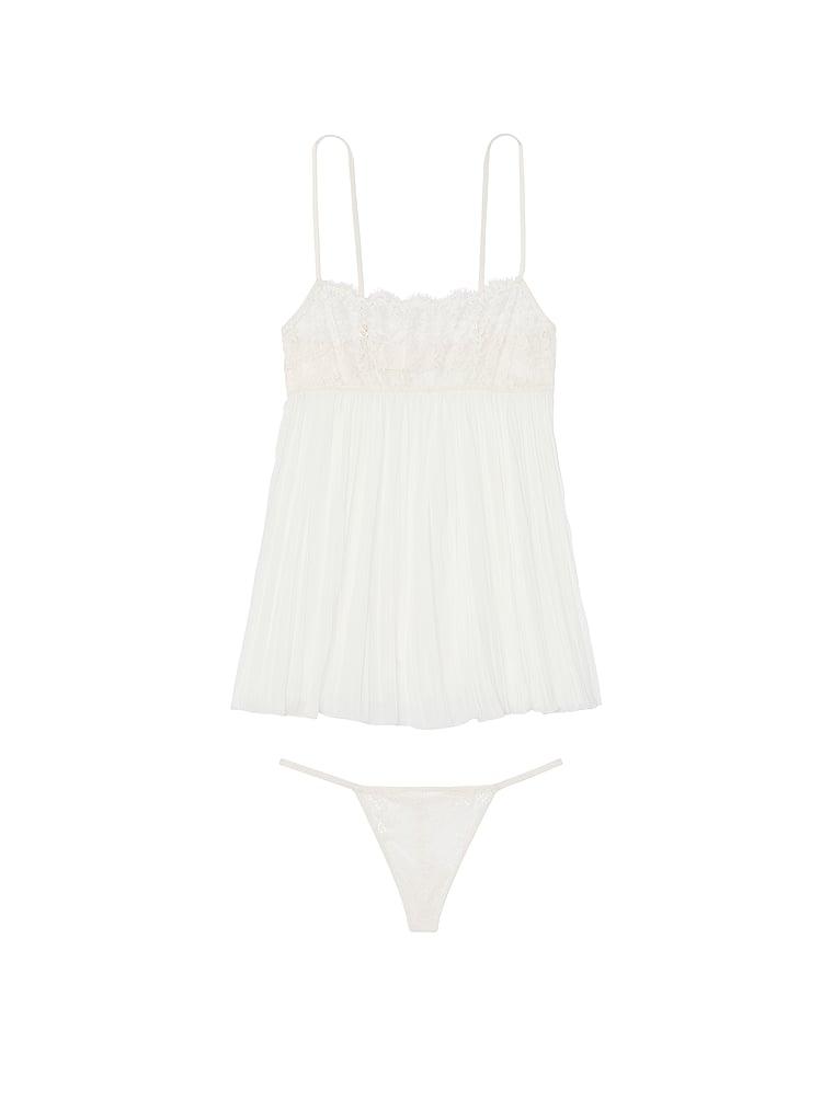 Dare to Dream Lace Pleated Babydoll Set Product Image