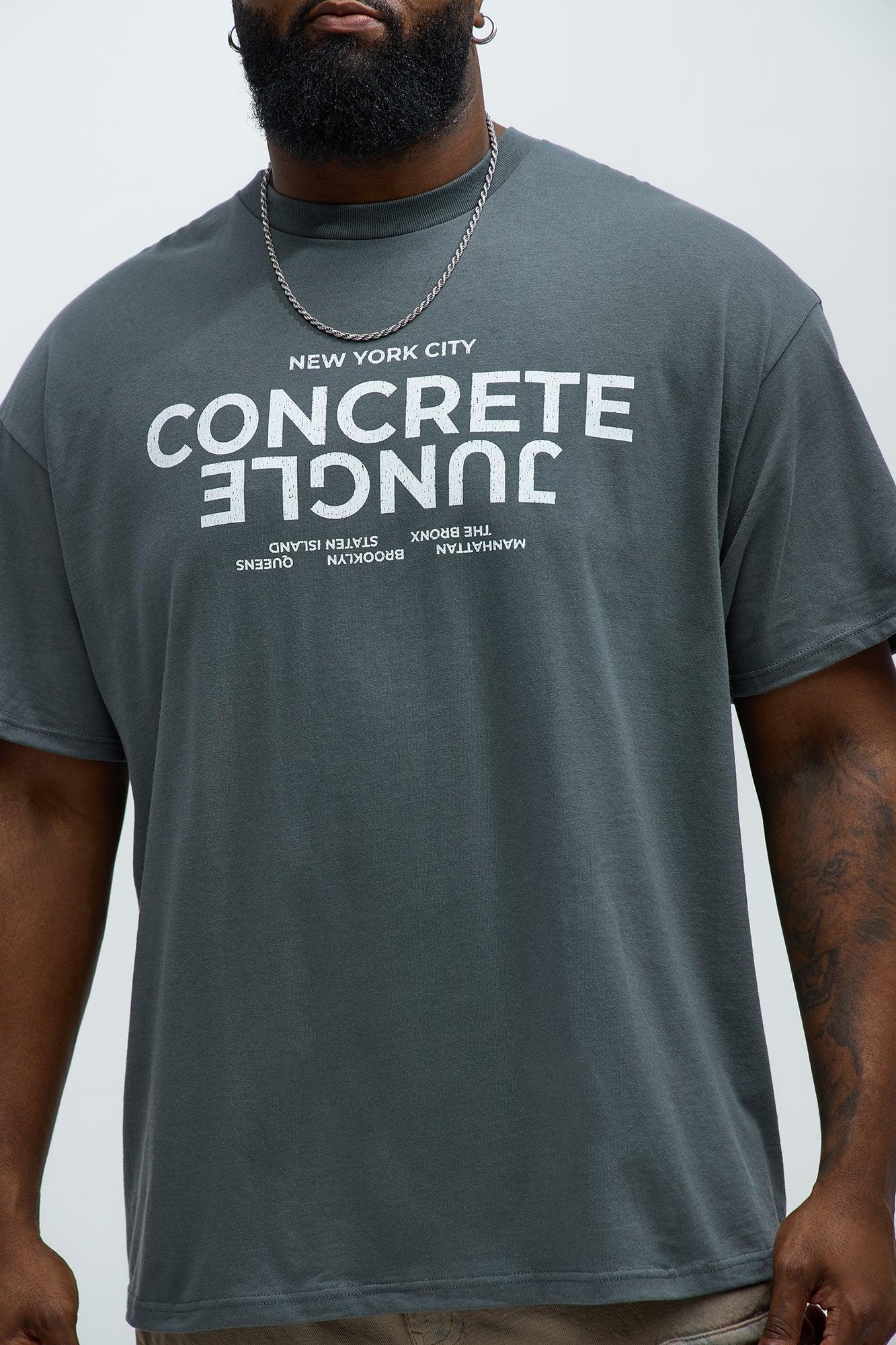 Concrete Jungle NYC Short Sleeve Tee - Grey Product Image