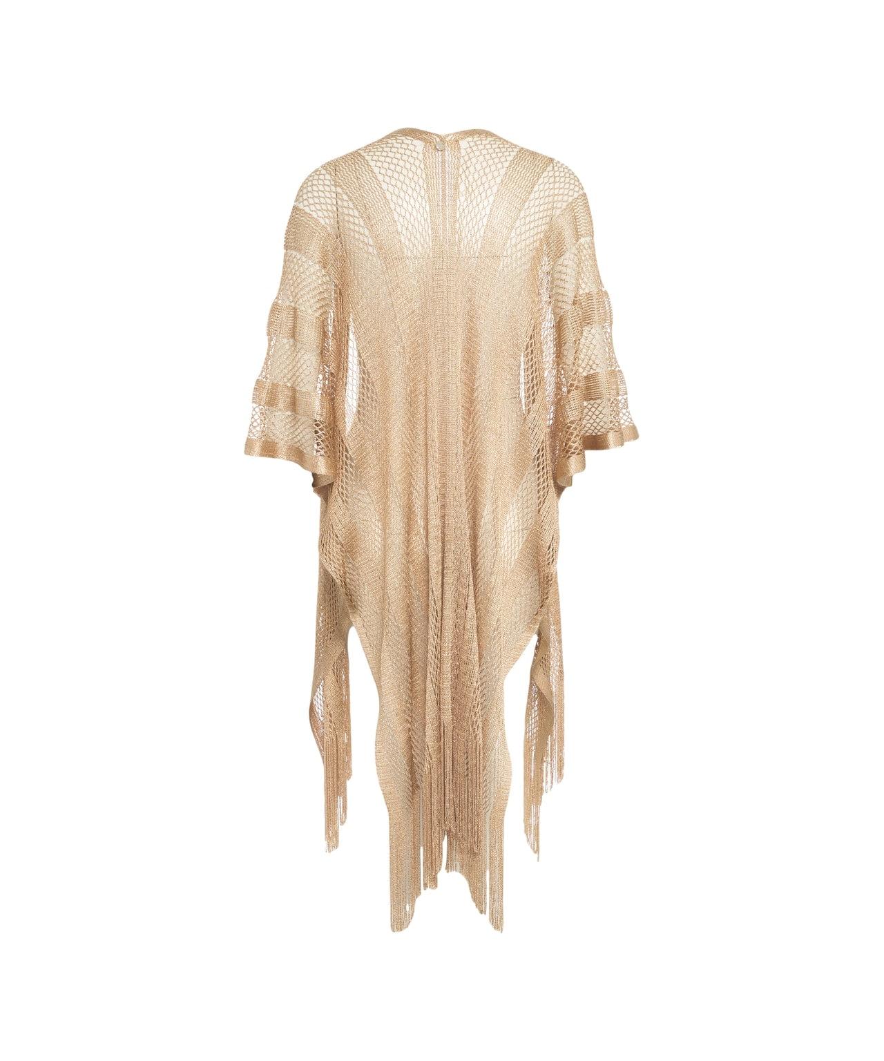 Poncho with fringes Product Image