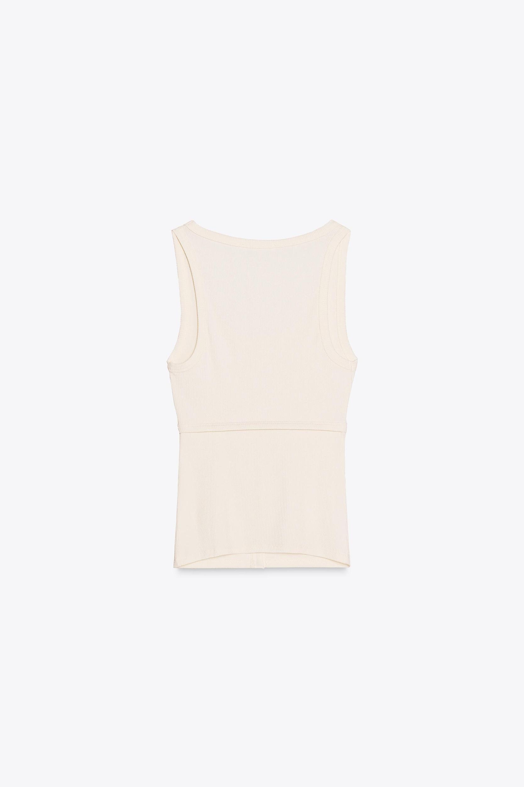 RIBBED TOP WITH OPENING Product Image