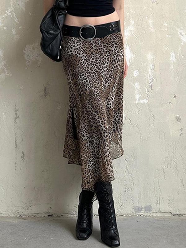 Irregular Split Mesh Maxi Skirt Product Image