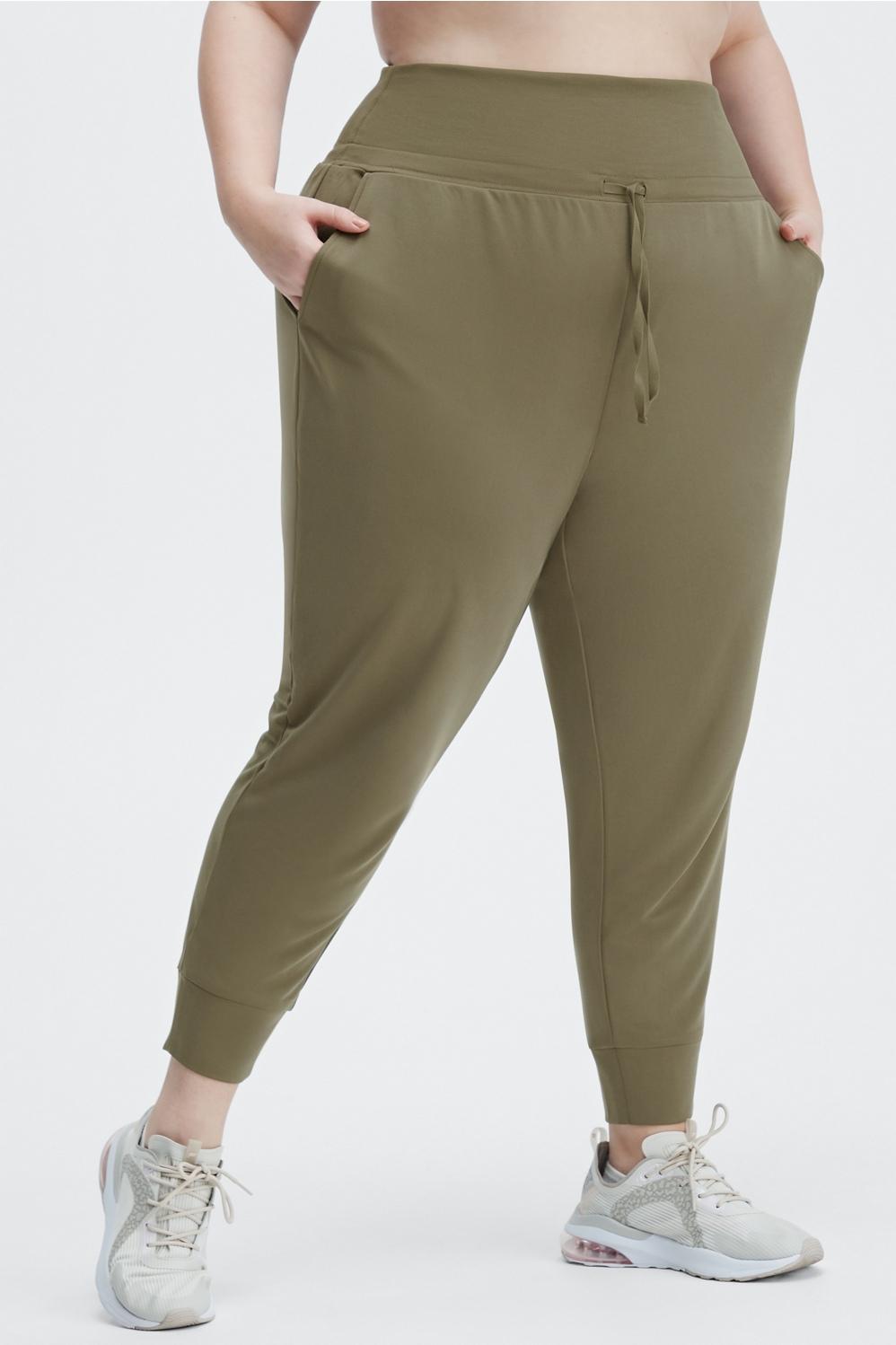Fabletics Eco Sleek Knit Drawstring Pant Womens green Size XXS Product Image