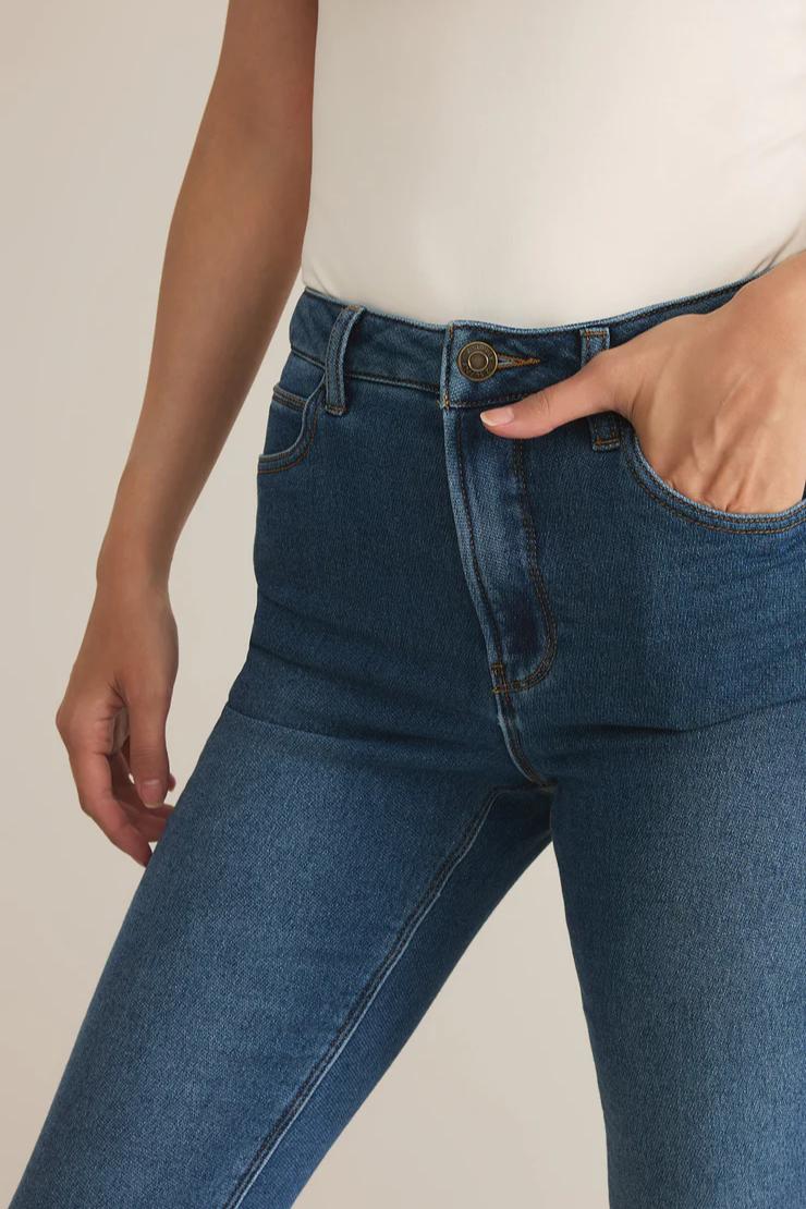 Lia Ankle Kick Flare Denim Pant Product Image