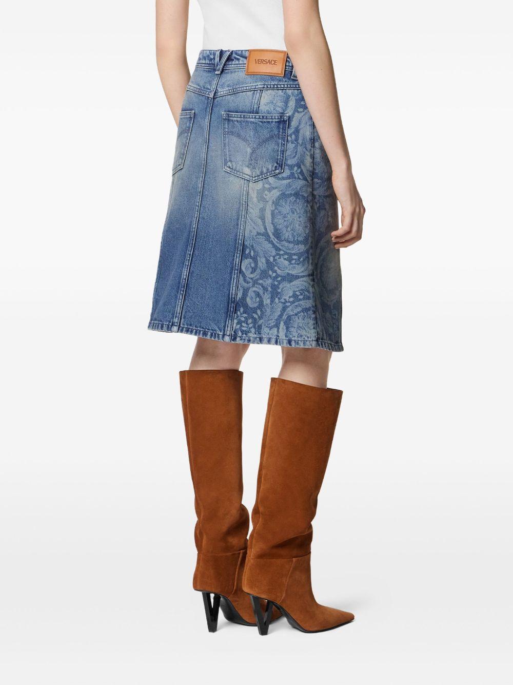 asymmetric denim skirt Product Image