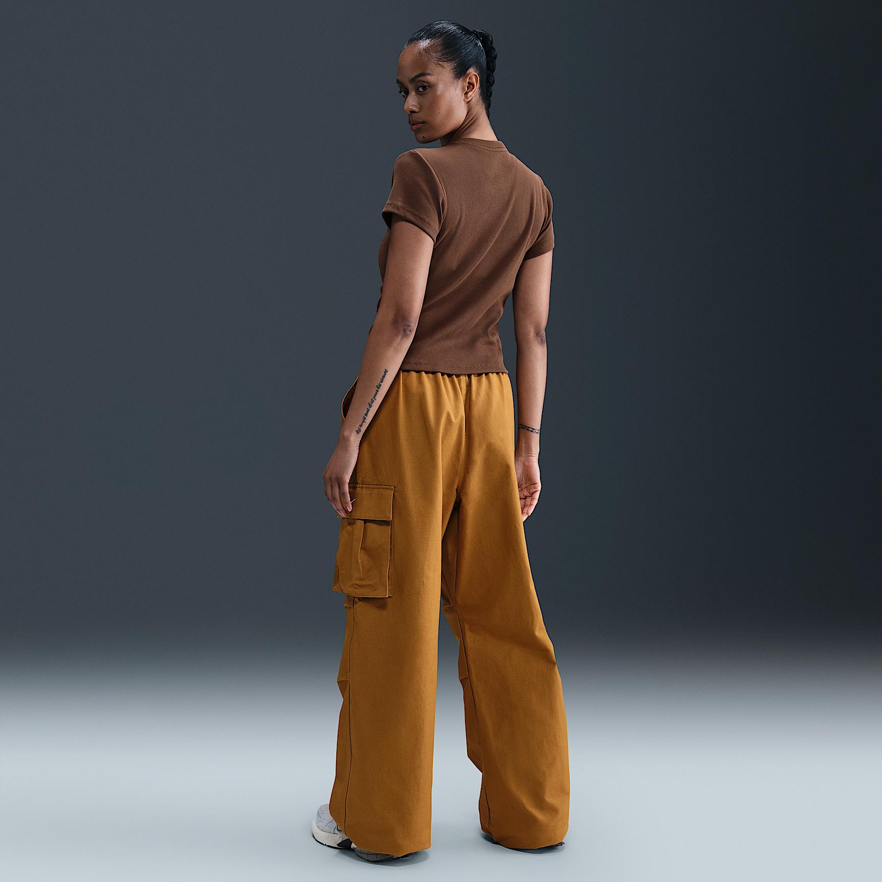 Womens Nike Sportswear Tight Ribbed Short-Sleeve T-Shirt | HV4994-265 Product Image