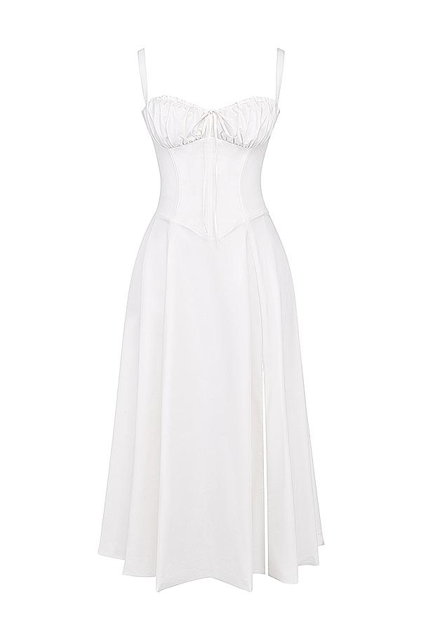 Carmen  white bustier sundress Product Image
