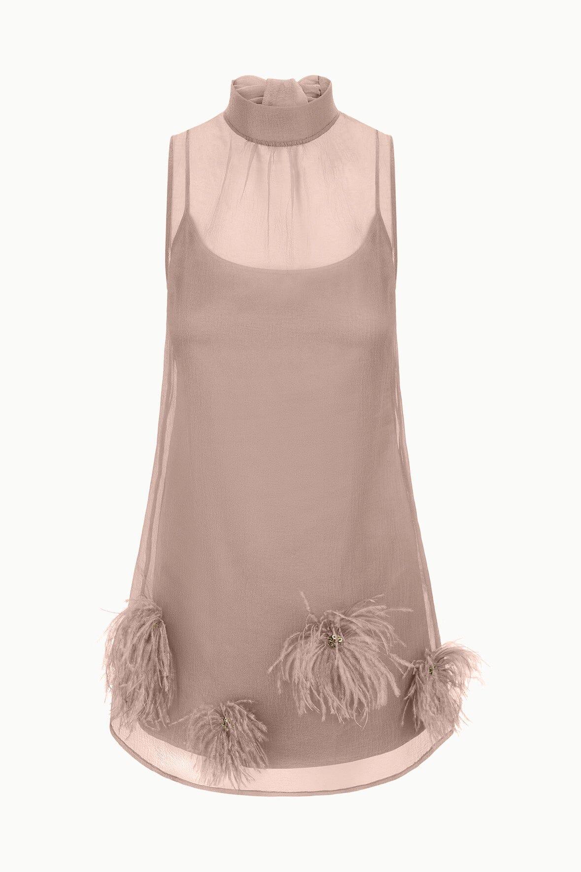 ALBEE MINI DRESS | TRUFFLE Product Image