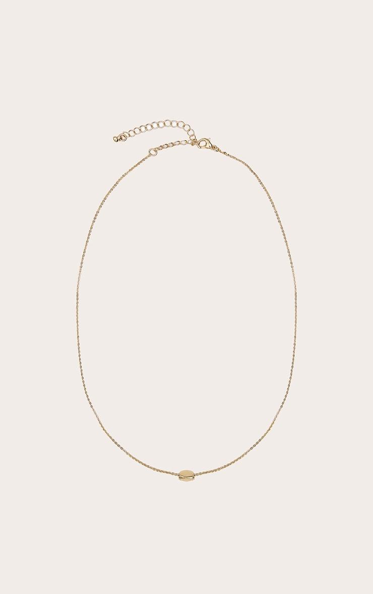 Gold Pendant Detail Necklace Product Image