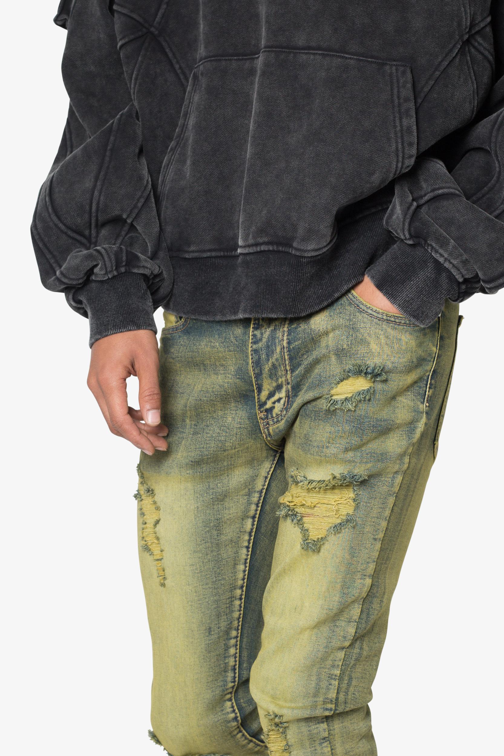 X609 Algae Skinny Denim - Green Product Image