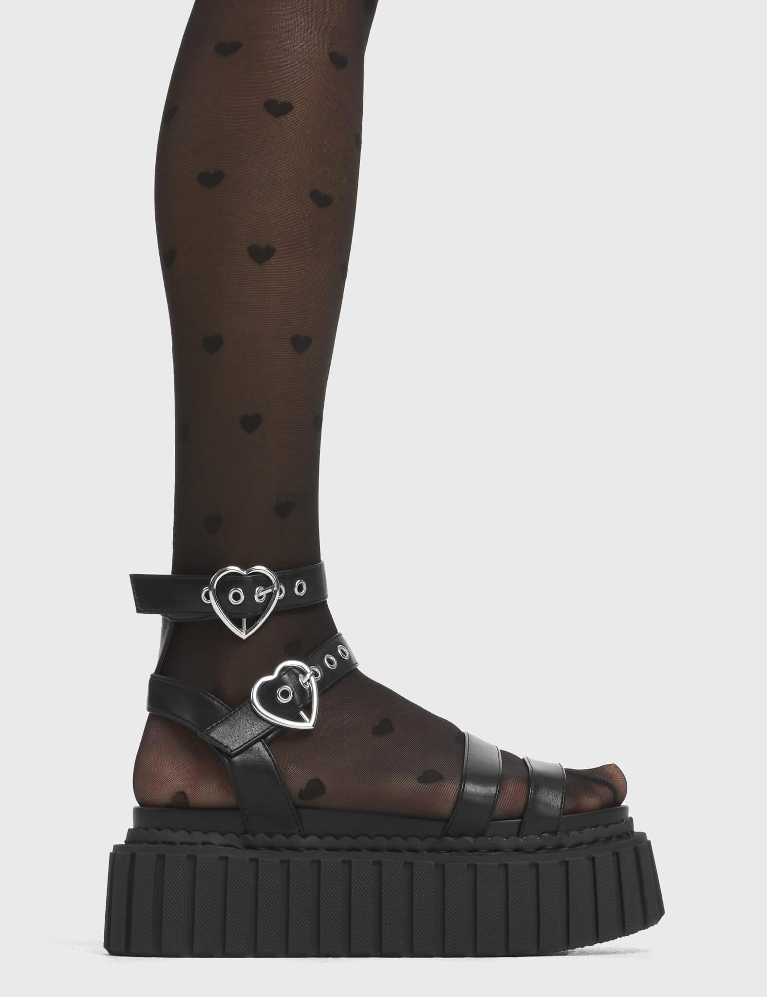 Walkin' On Sunshine Chunky Platform Creeper Sandals Product Image