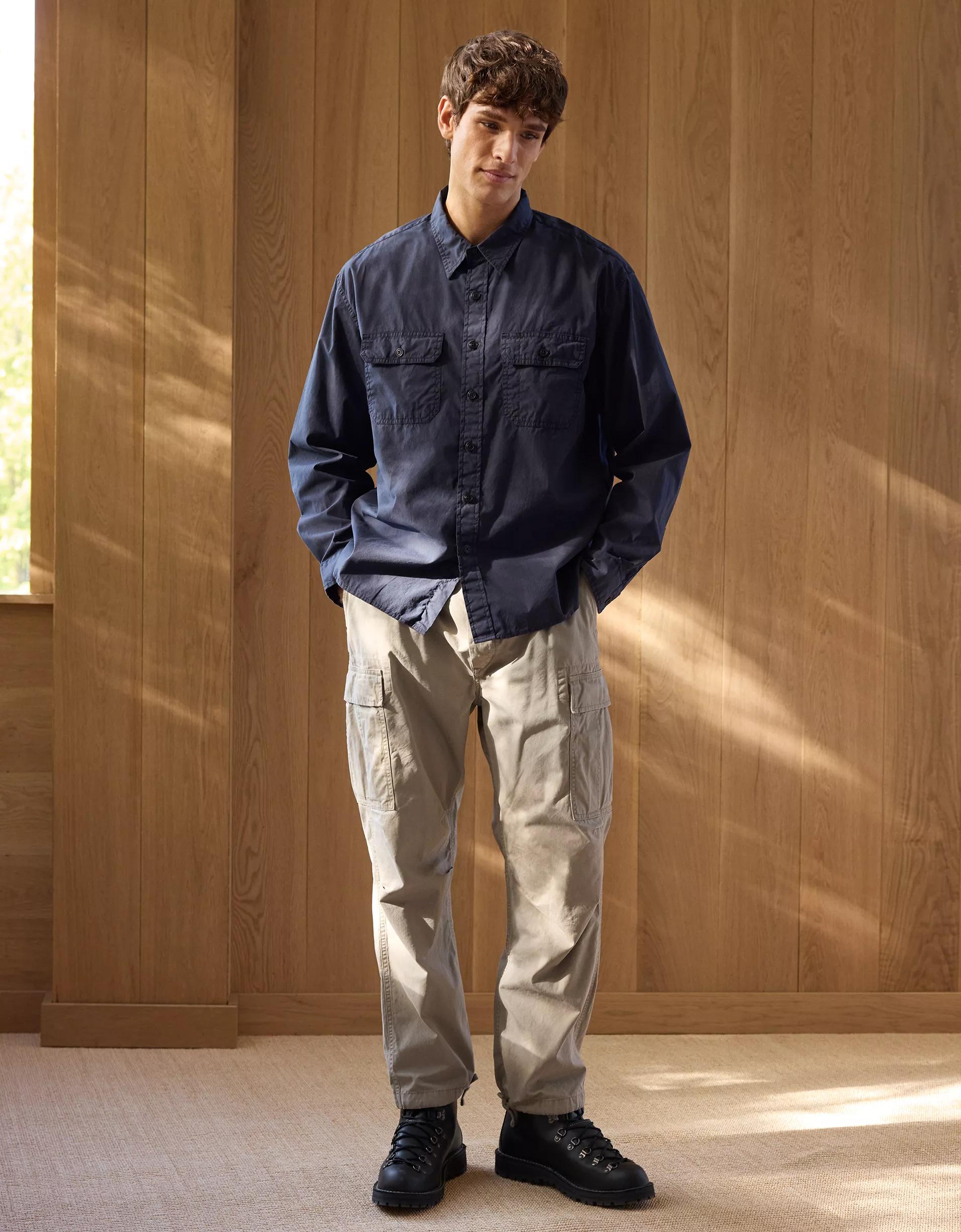 AE77 Premium Poplin Workshirt Product Image