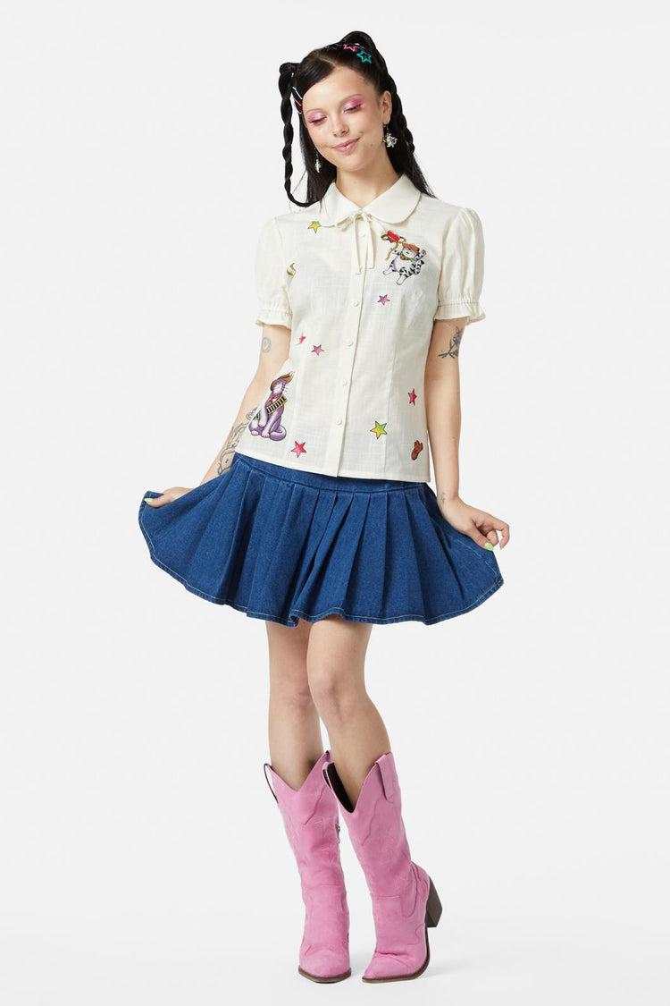 Meowdy Badge Blouse Product Image