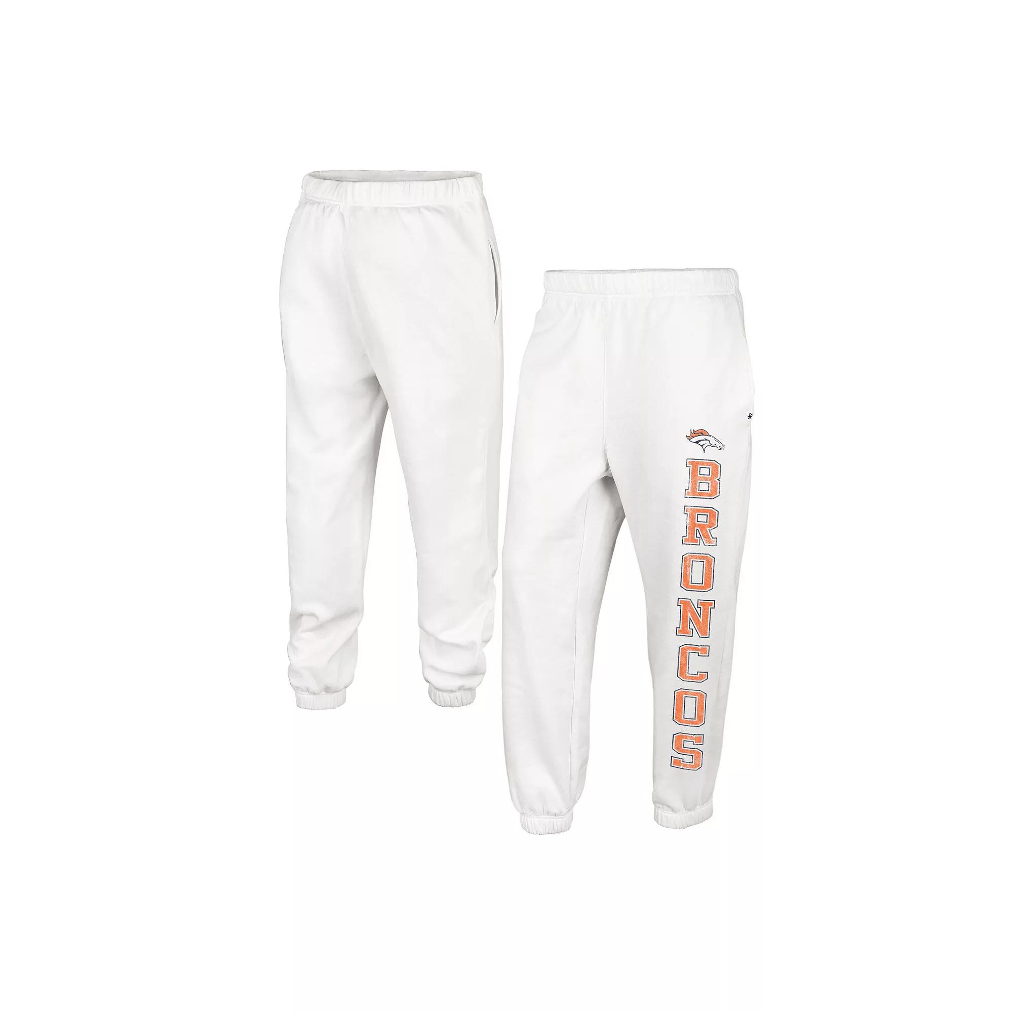 Women's '47 Oatmeal Denver Broncos Harper Joggers, Size: XL, Team Product Image
