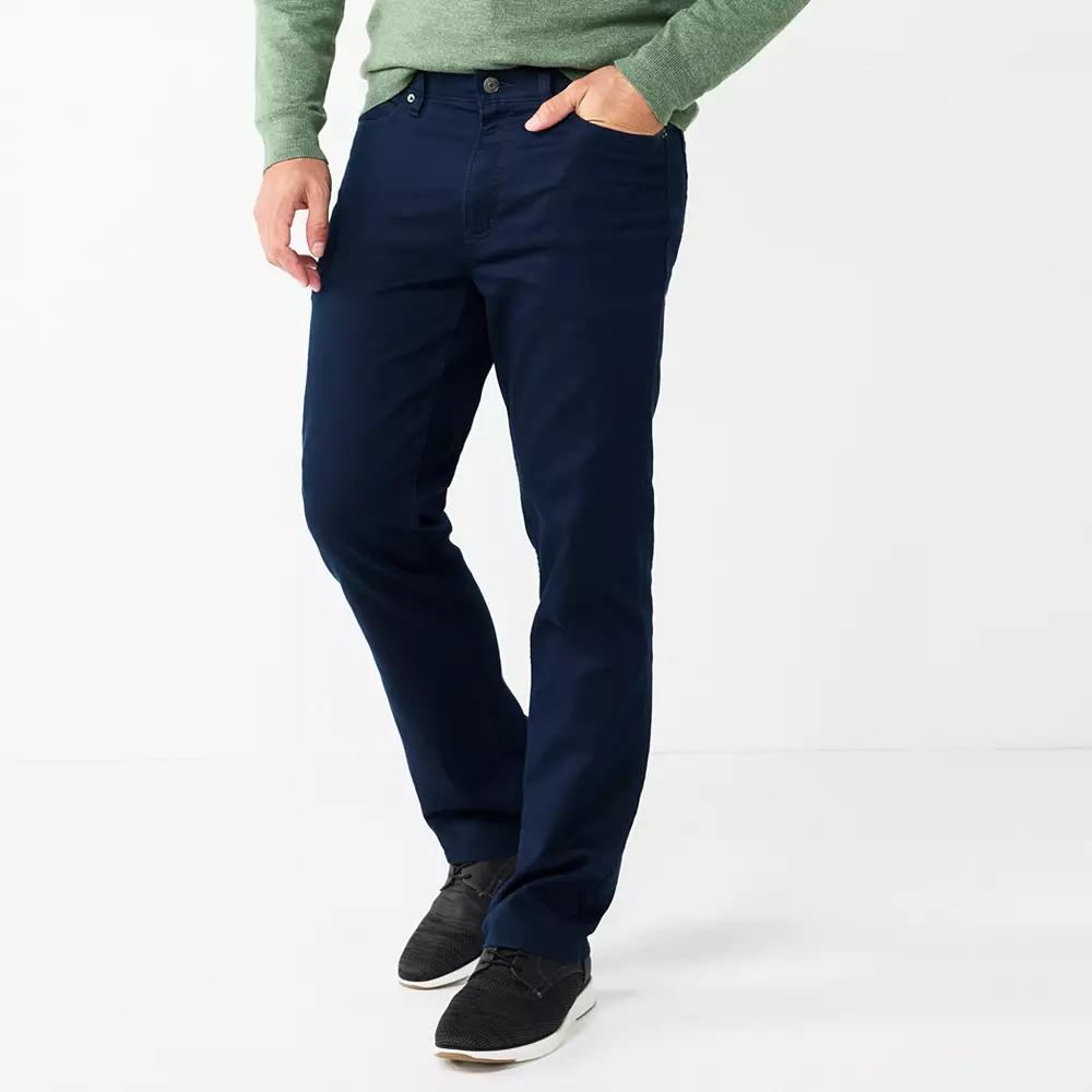 Men's Sonoma Goods For Life® Flexwear Straight-Fit 5-Pocket Everyday Pant,  Product Image