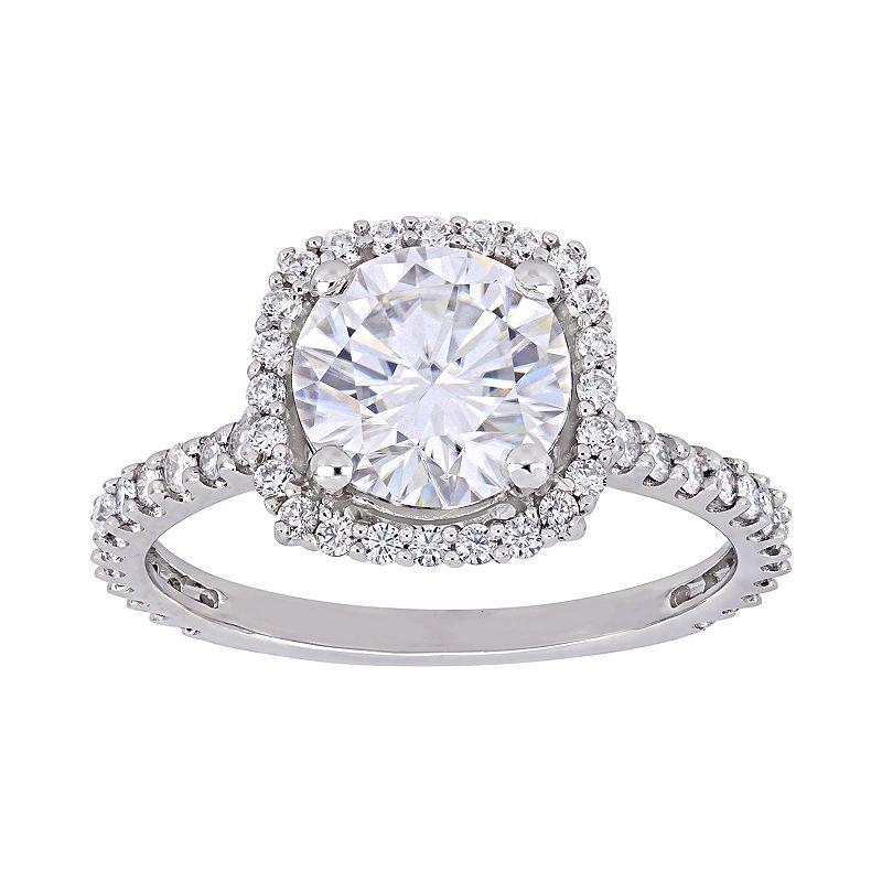 Stella Grace 10k Rose Gold Lab Created Moissanite Engagement Ring, Women's,  Product Image