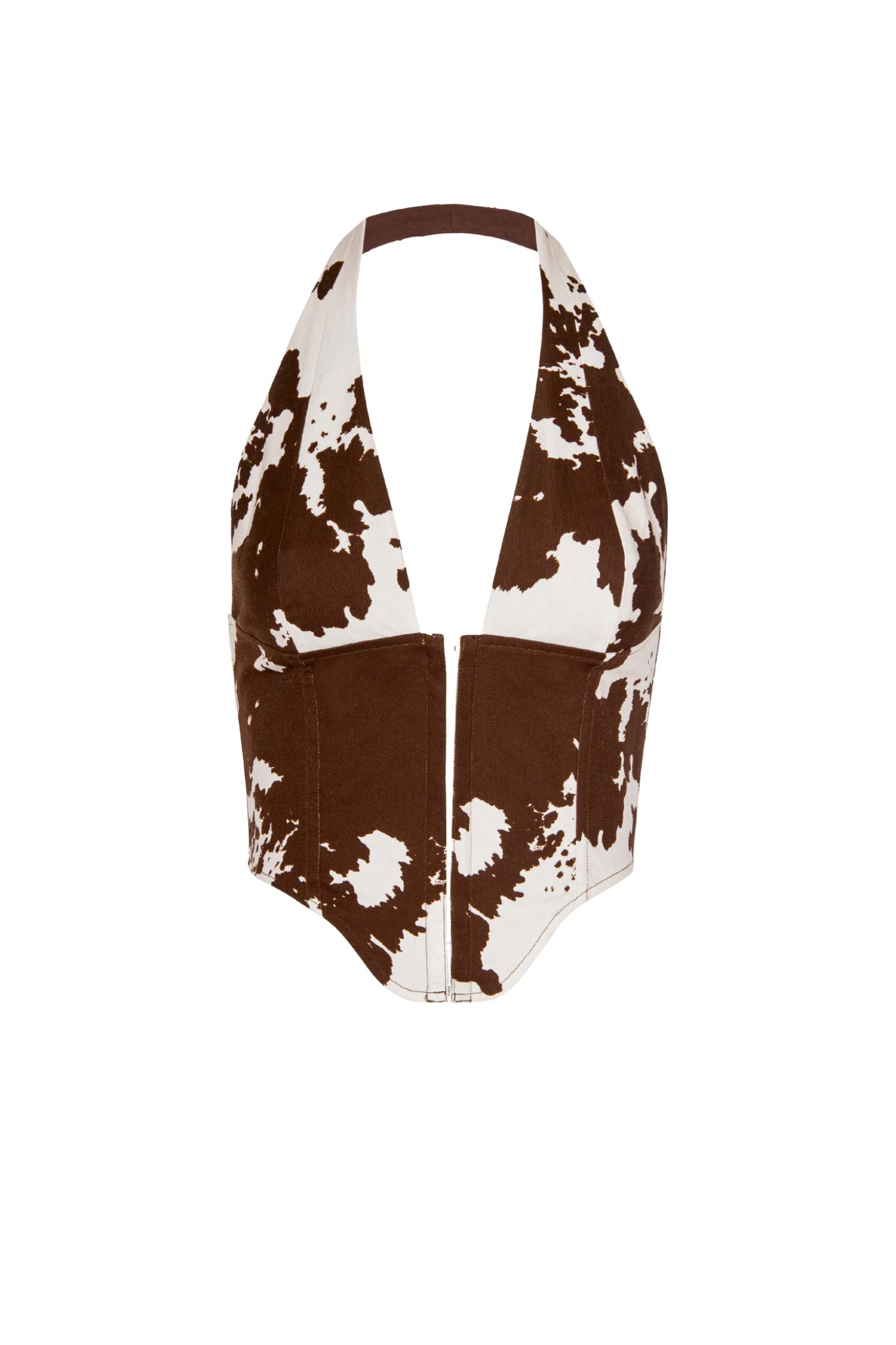 MARA CORSET - COW PRINT Product Image