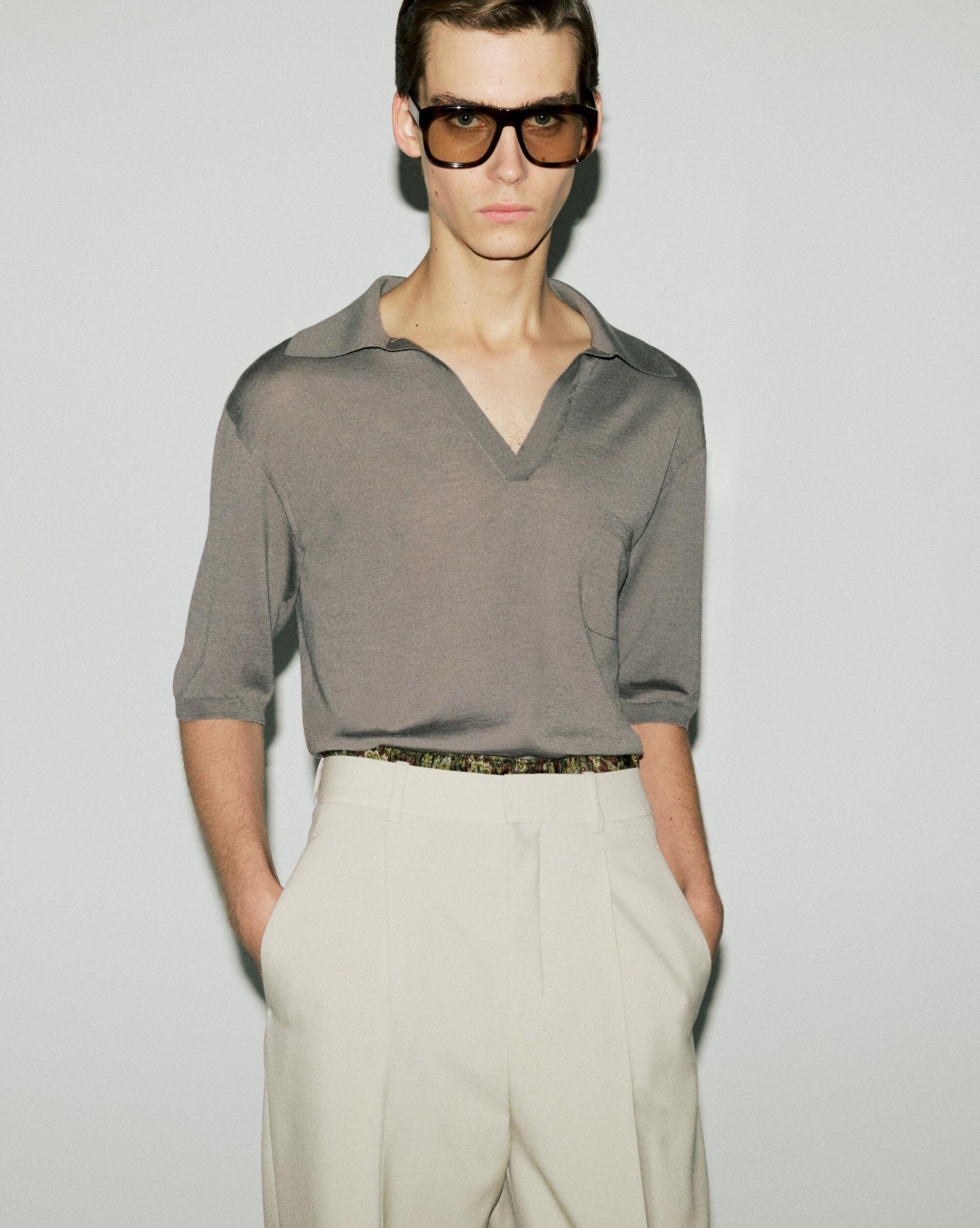 POLO SHIRT IN WOOL Product Image