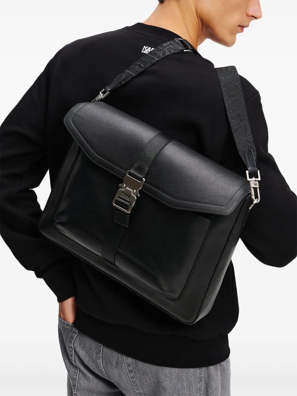pebbled leather laptop bag Product Image