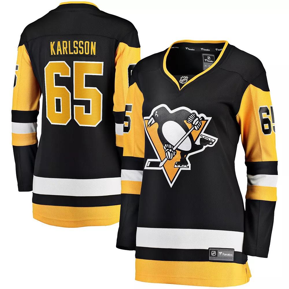 Women's Fanatics Branded Erik Karlsson Black Pittsburgh Penguins Home Breakaway Jersey, Size: XL Product Image