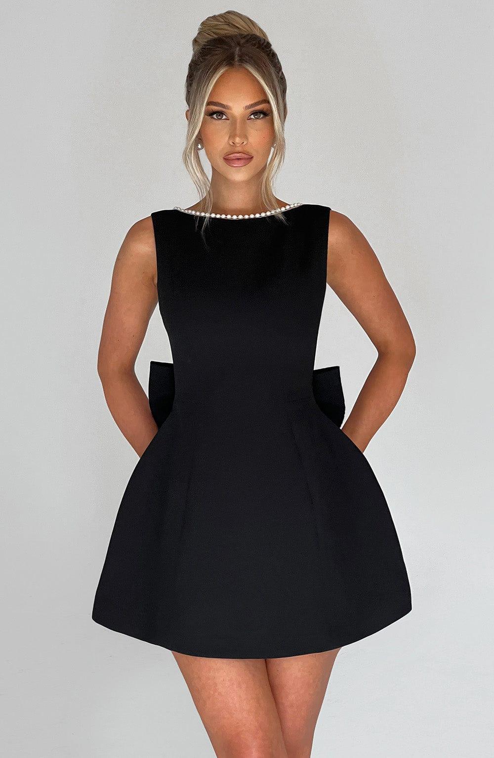 Carrie Mini Dress - Black Product Image