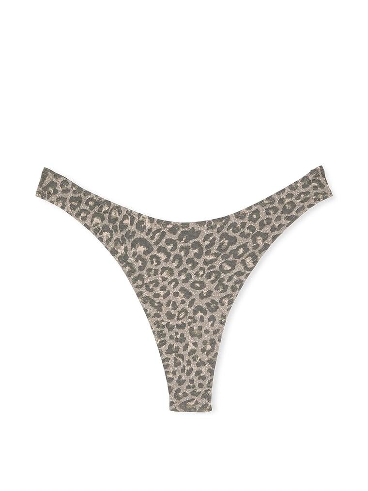 Stretch Cotton High-Leg Scoop Thong Panty Product Image