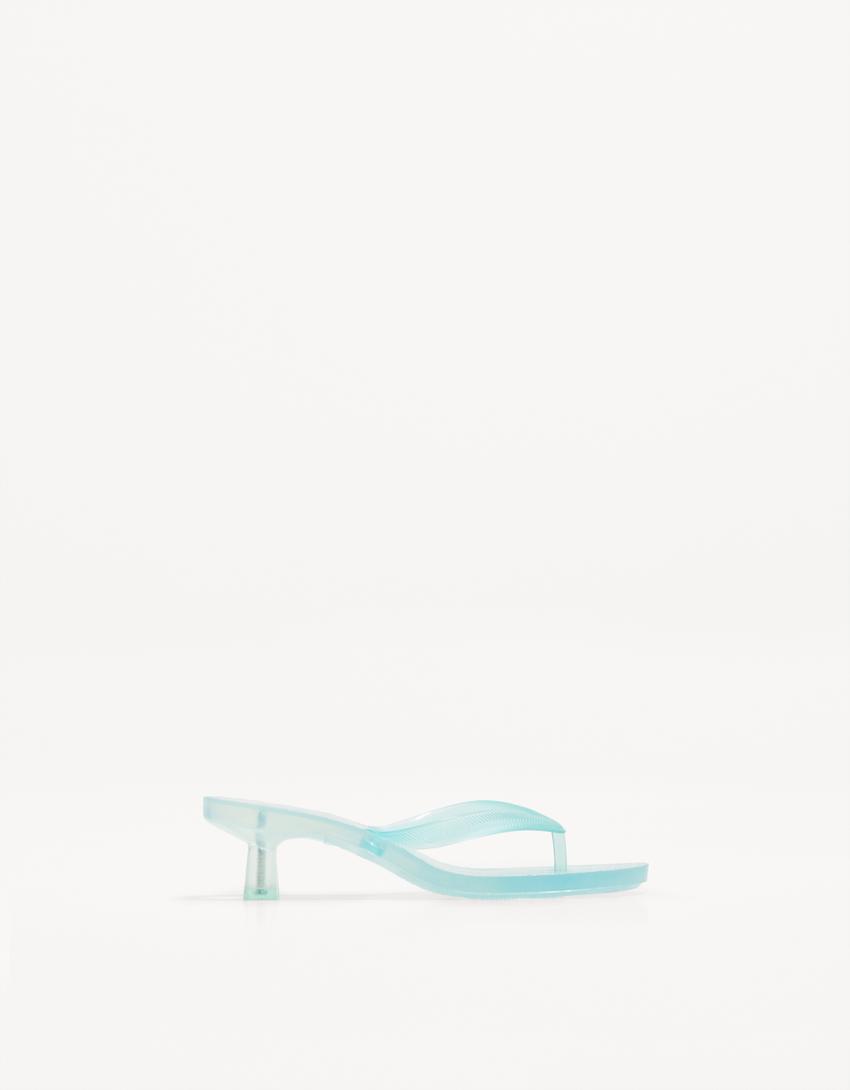 Jelly heeled sandals Product Image