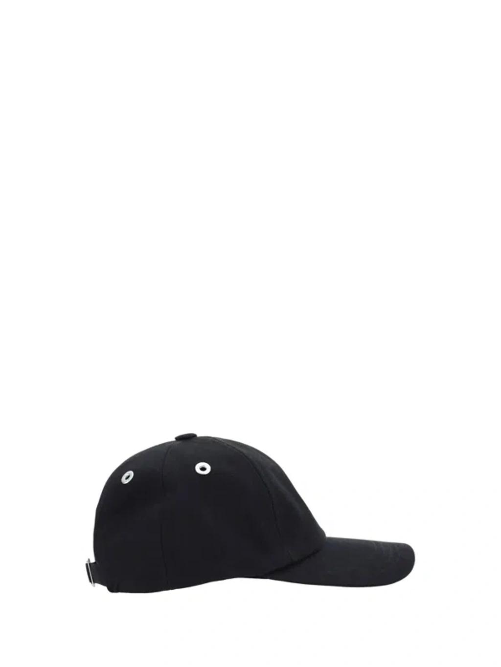 AMI ALEXANDRE MATTIUSSI Ami Paris Black And Red Cotton Ami Paris De Coeur Baseball Cap Product Image
