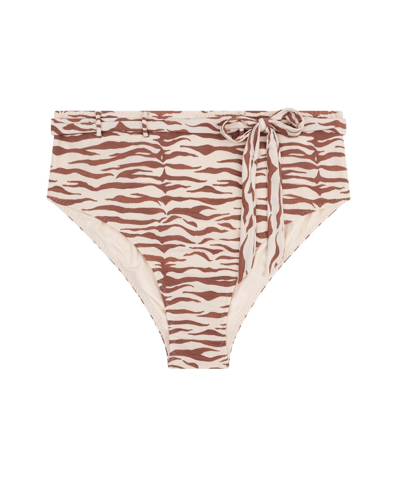 Bikini top with animal print Product Image