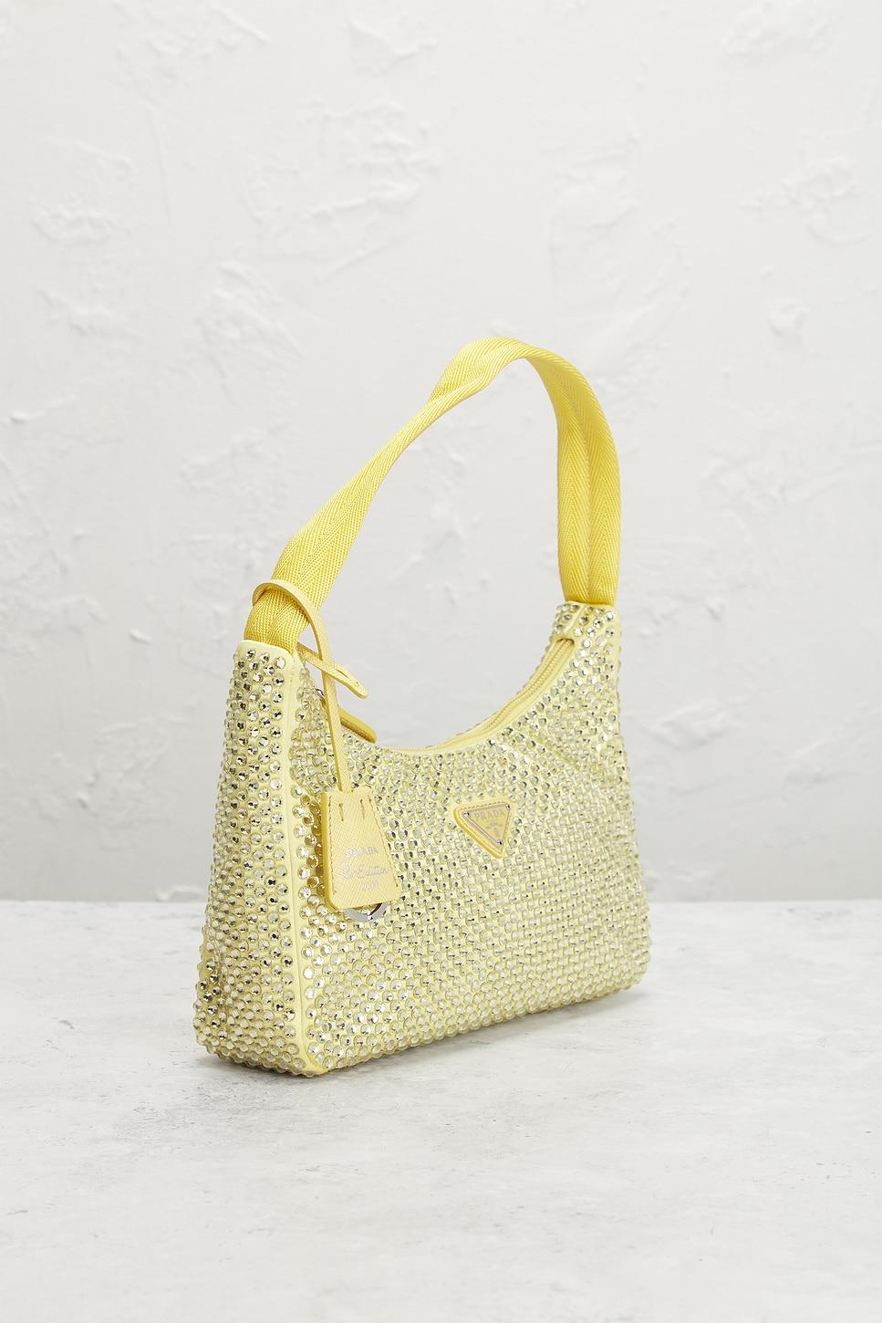 Prada Crystal Embellished Re-Edition 2000 Shoulder Bag FWRD Renew Product Image