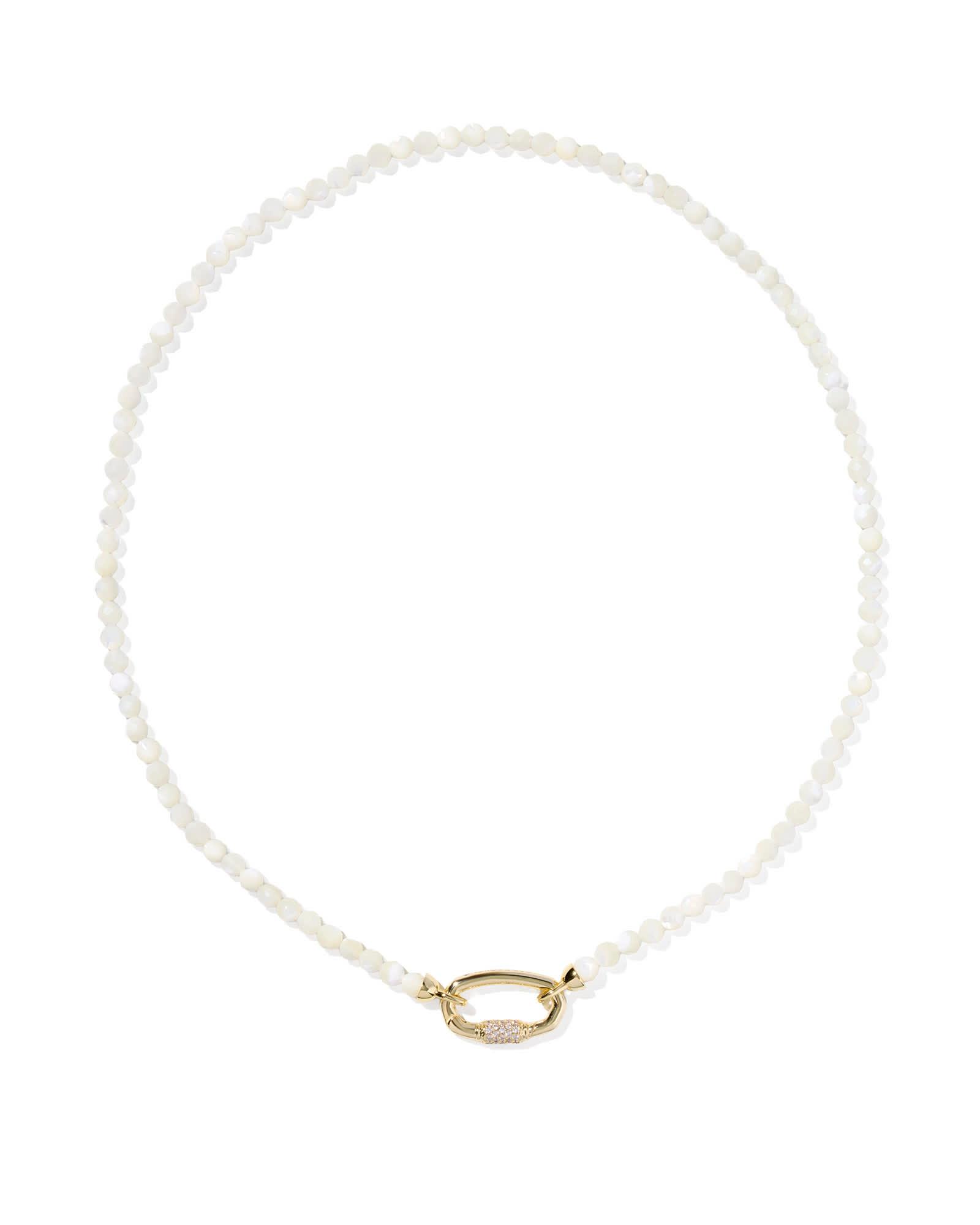 Emery Gold Beaded Strand Necklace Product Image