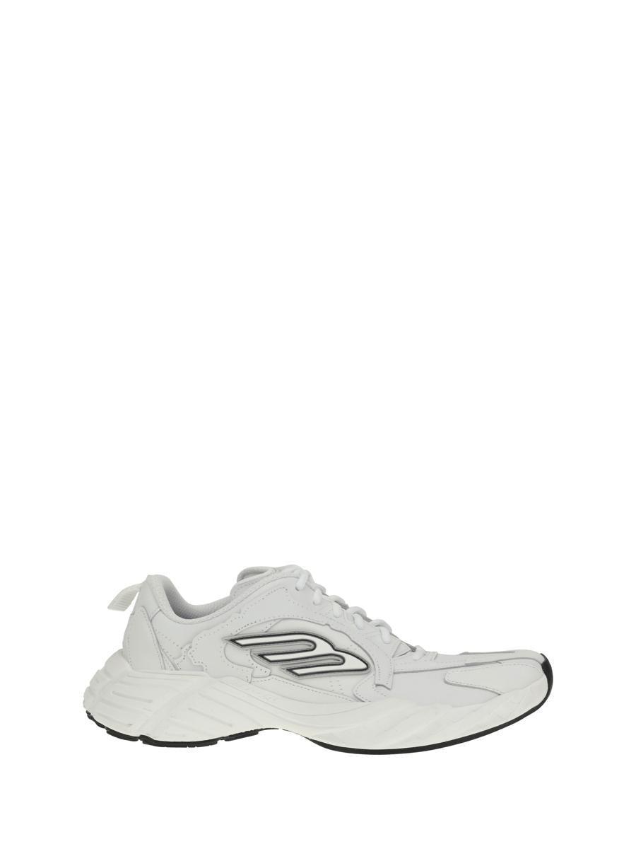 BALENCIAGA Men White Cowskin And Polyester Monday Shoe Sneakers Product Image