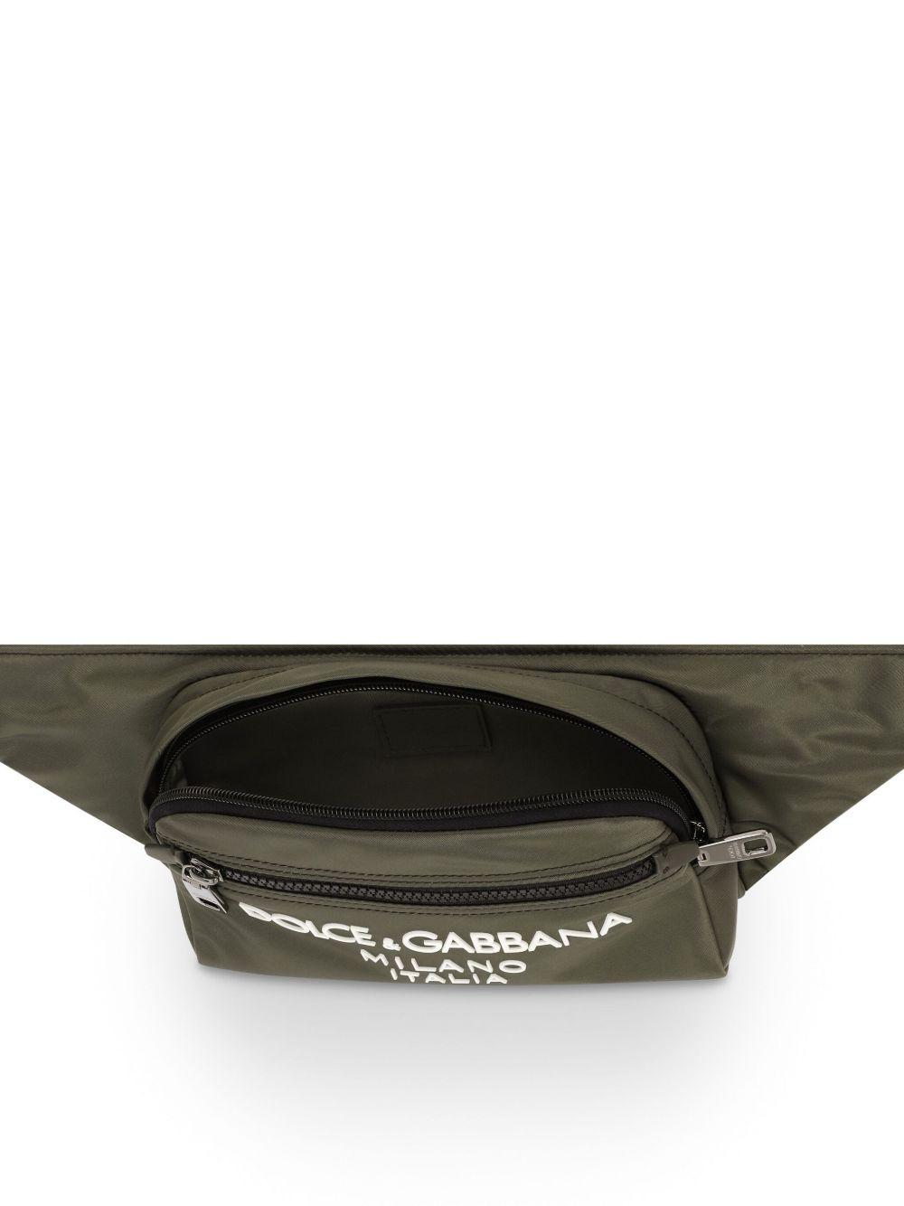 logo-print zip-fastening belt bag Product Image