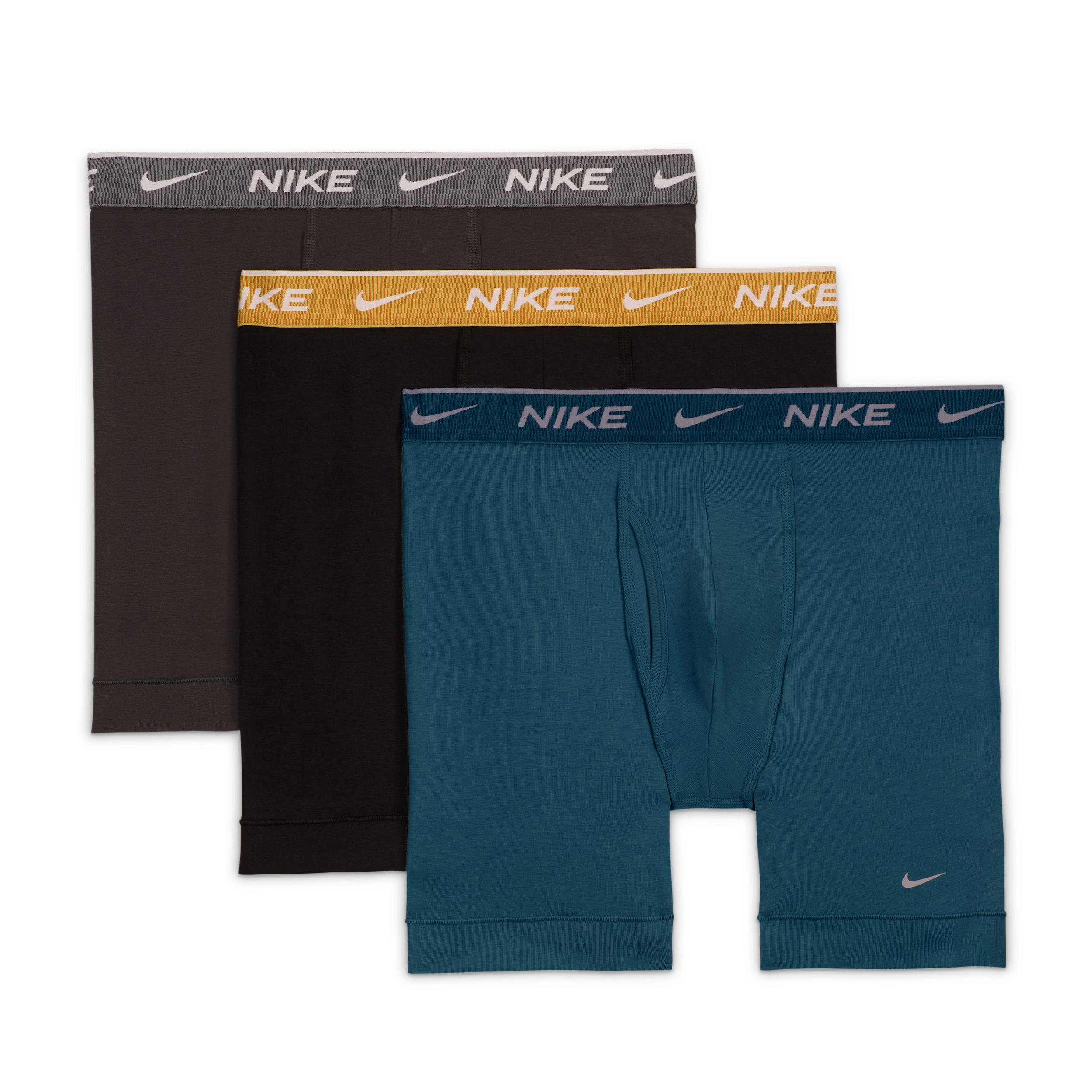 Nike Mens Dri-FIT Essential Cotton Stretch Boxer Briefs (3-Pack) | KE1167-468 Product Image